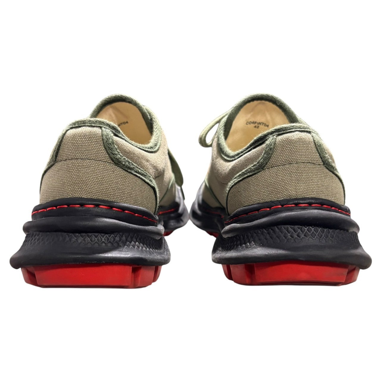 Maison MIHARA YASUHIRO×NIGEL CABOURN(メゾンミハラヤスヒロ×ナイジェルケーボン) COMBAT SHOES コンバット スニーカー C04FW704 42(26.5cm~27cm程度) オリーブ ローカット スニーカー