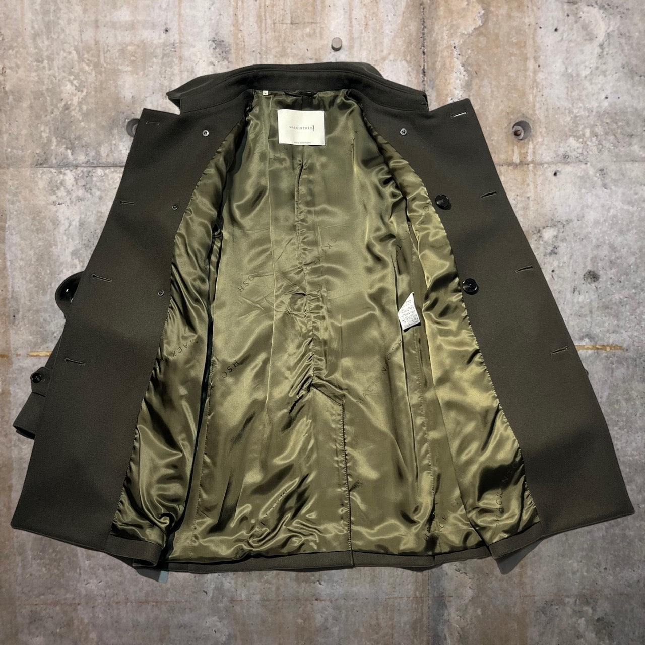 MACKINTOSH(マッキントッシュ) メルトンショートトレンチコート/FETLAR GM-1014F 38(Mサイズ程度) オリーブ 完売品