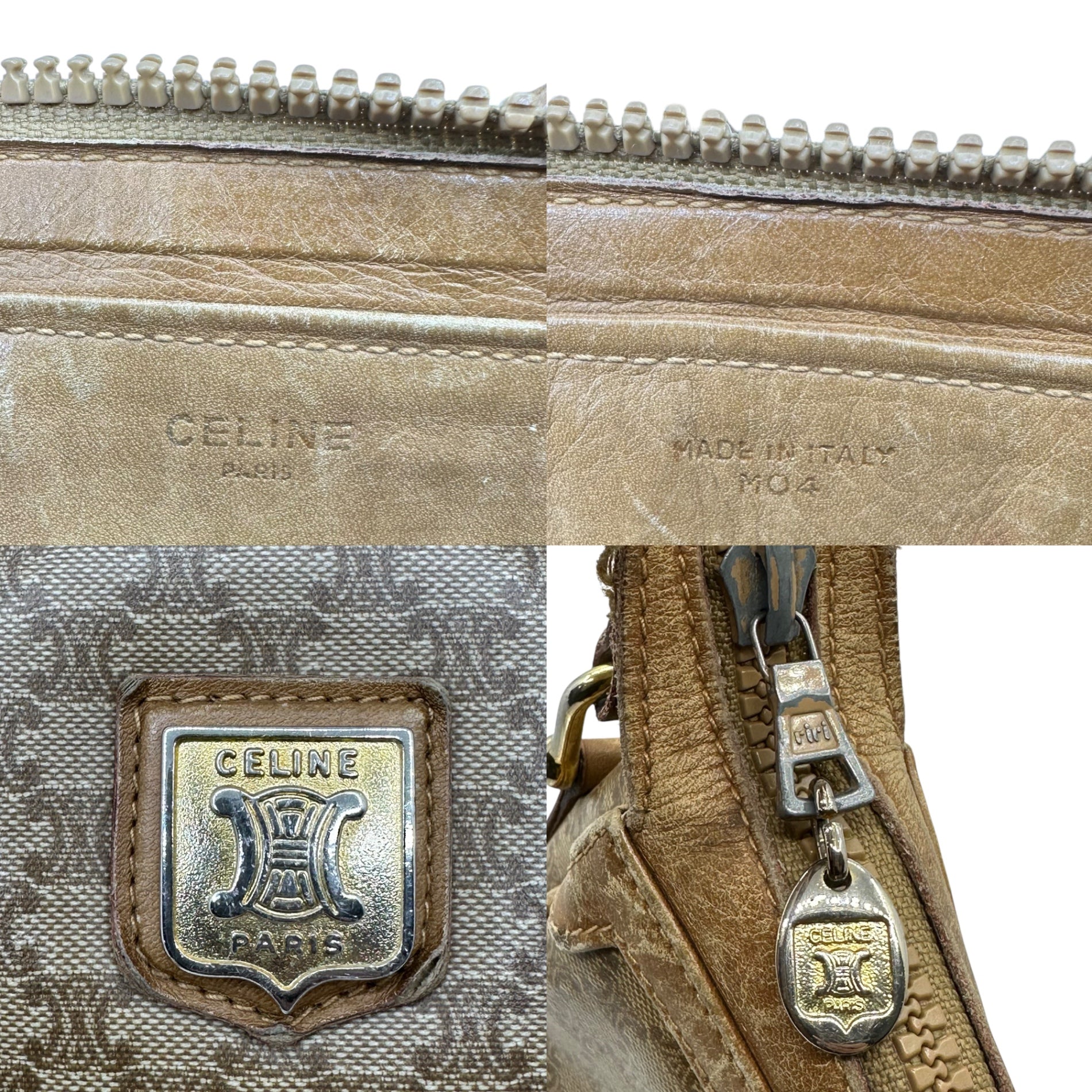 CELINE(セリーヌ) vintage macadam shoulder bag ヴィンテージ マカダム柄 ショルダー バッグ ベージュ OLD