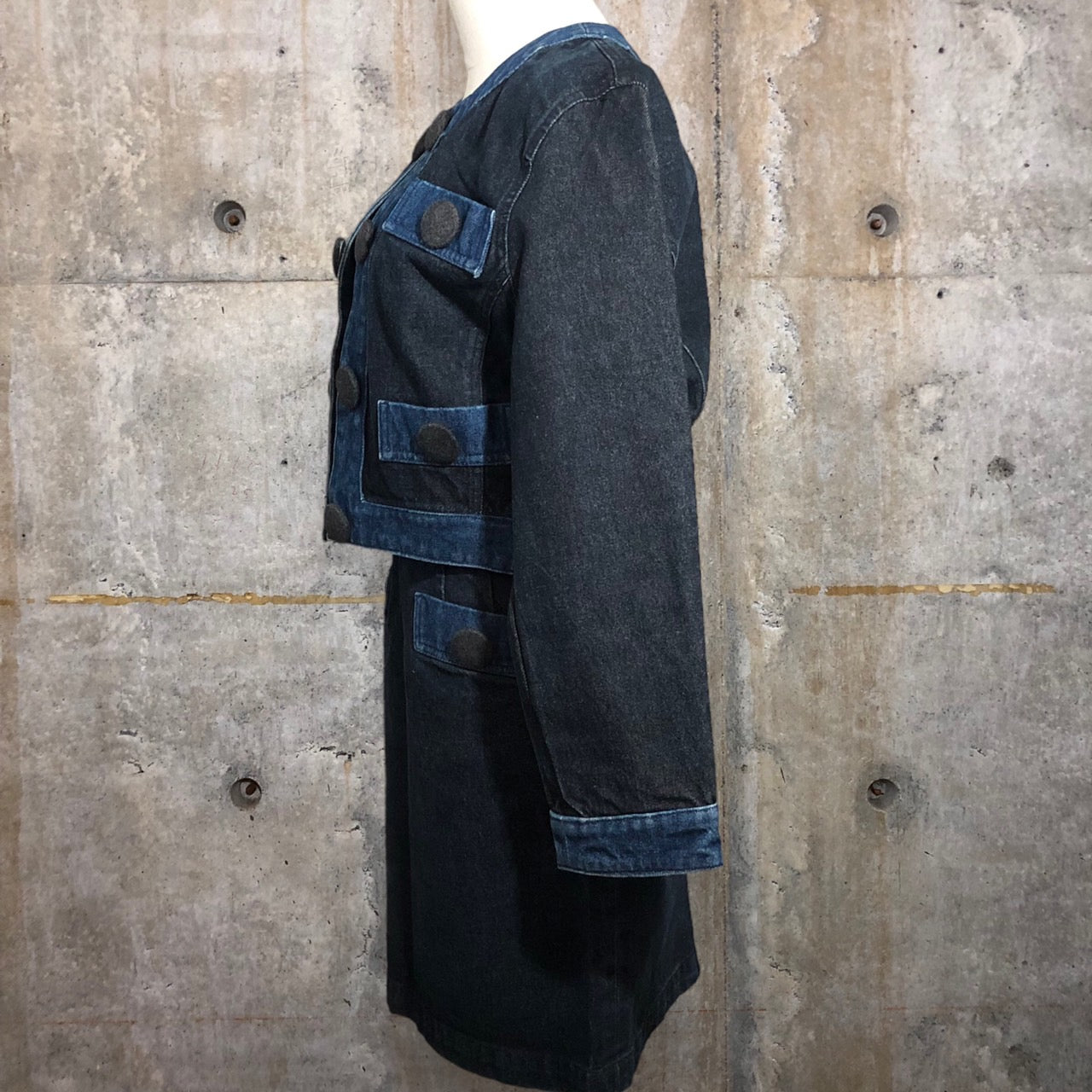 MOSCHINO(モスキーノ) 90'sバックロゴデニムセットアップ 9 ネイビー