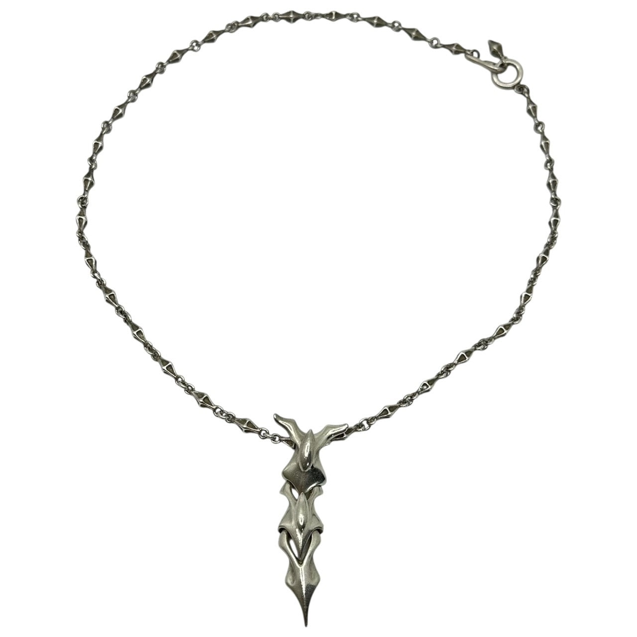 Bloody Mary(ブラッディマリー) Sushumna Pendant Large & Tiny Bone Chain 50cm スシュムナー ペンダント ラージ & タイニー ボーン チェーン 50cm シルバー BM 刻印 旧型 ネックレス セット