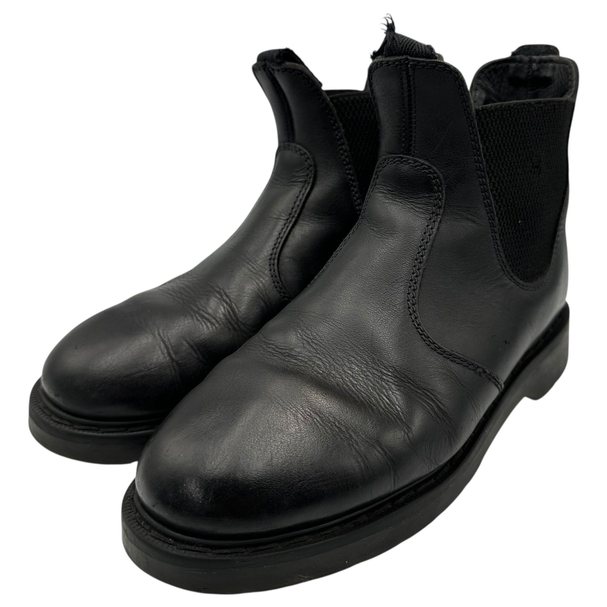 SOLOVAIR × MHL(ソロヴェアー × エムエイチエル マーガレットハウエル) Side-Gore Plain Toe サイドゴア プレーントゥ ブーツ 6(24~24.5cm程度) ブラック