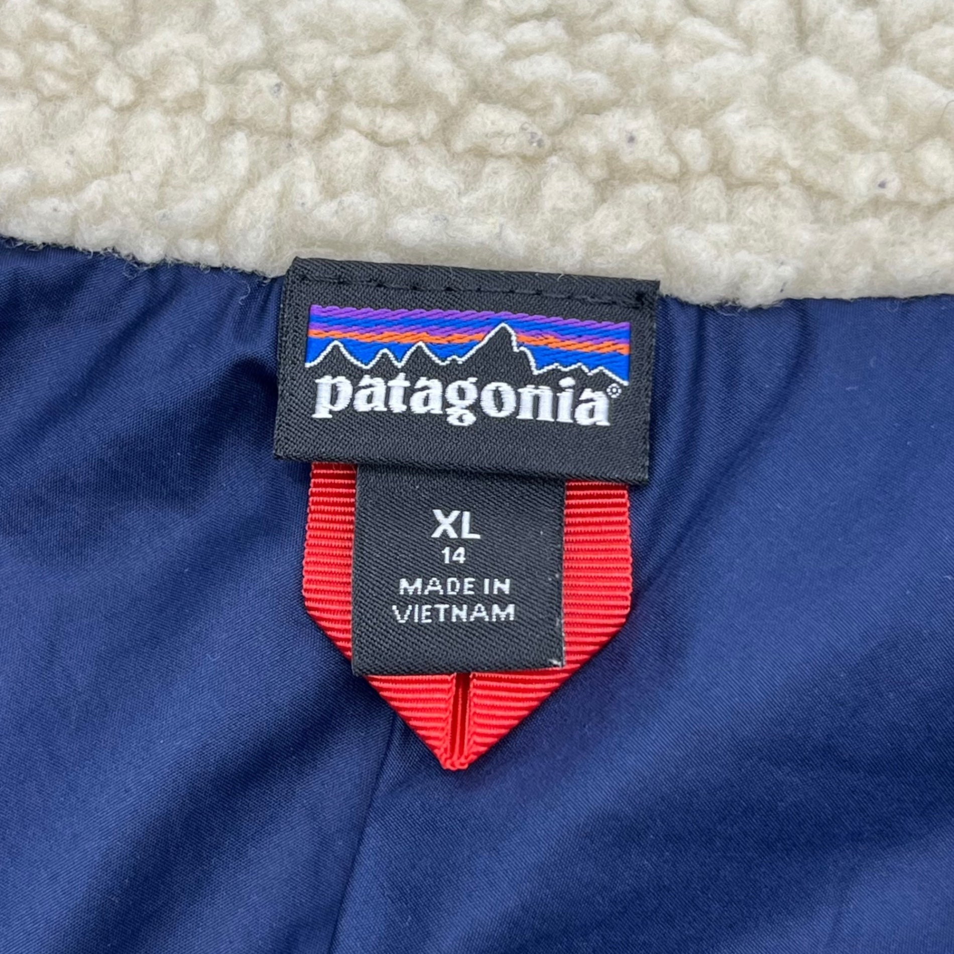 Patagonia(パタゴニア) Kids Retro-X Jacket キッズ レトロ X ジャケット 65625 14 XL アイボリー ボア フリース