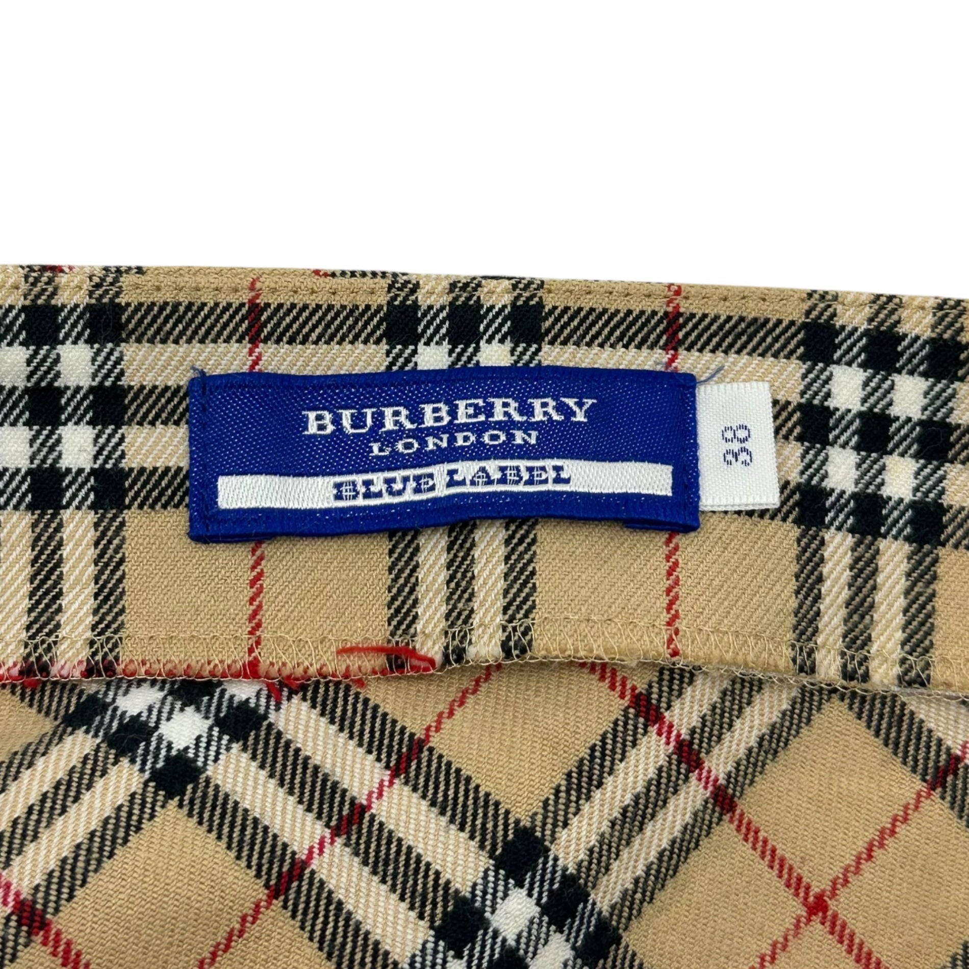 BURBERRY BLUE LABEL(バーバリーブルーレーベル) Nova Check Mini Tight Skirt ノヴァチェック ミニ タイト スカート FX584-116 38 ベージュ タータン