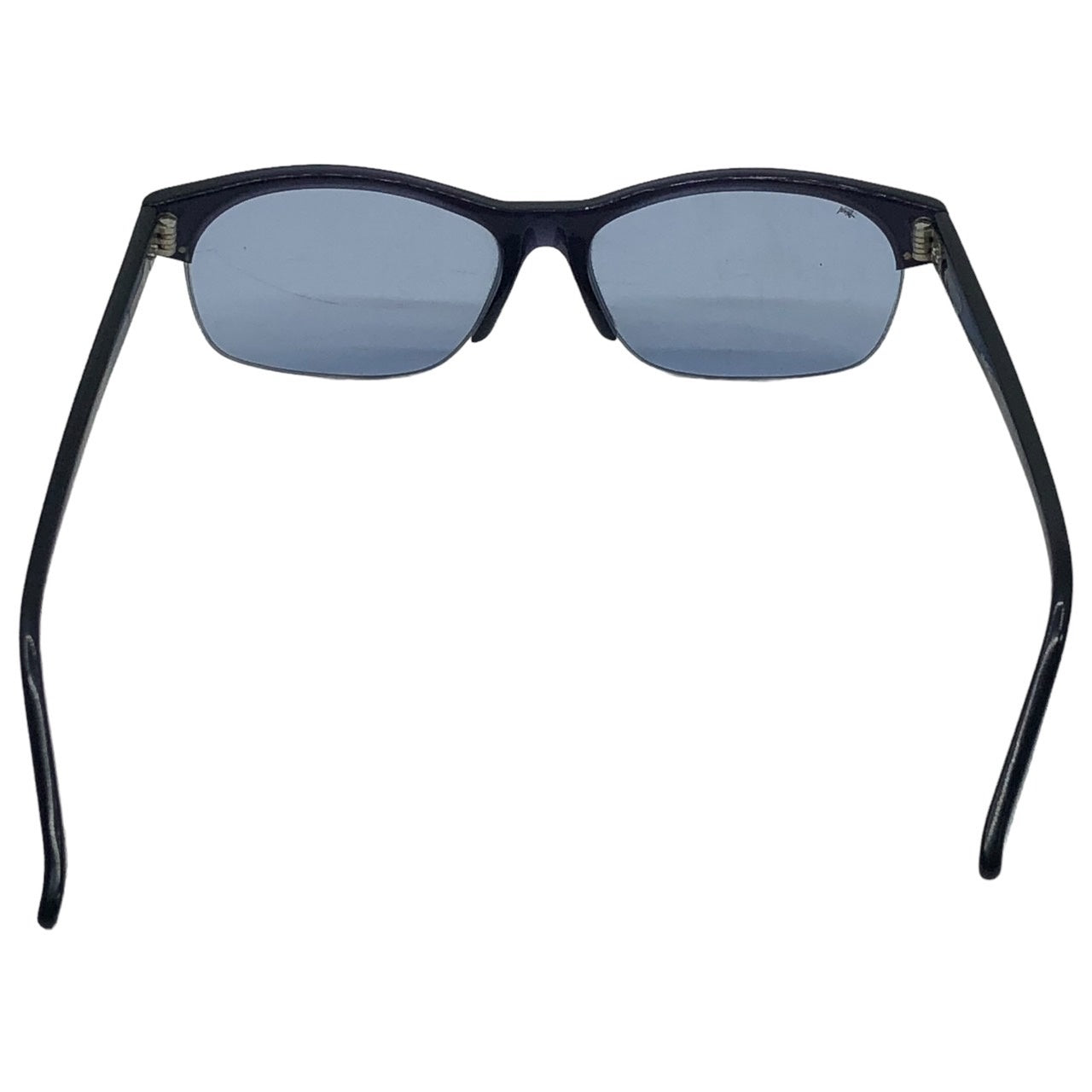 STUSSY(ステューシー) 90's "EYE GEAR" sunglasses サイド ロゴ サングラス 眼鏡 ブルーレンズ メガネ ブラック 90年代 FLORY ANTIQUE SILVER