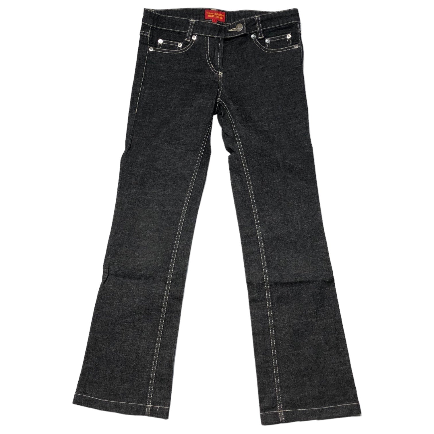 Vivienne Westwood RED LABEL(ヴィヴィアンウエストウッドレッドレーベル) オールド ブラック フレア デニム パンツ 357-03-71009 SIZE 01(S) ブラック ブーツカット