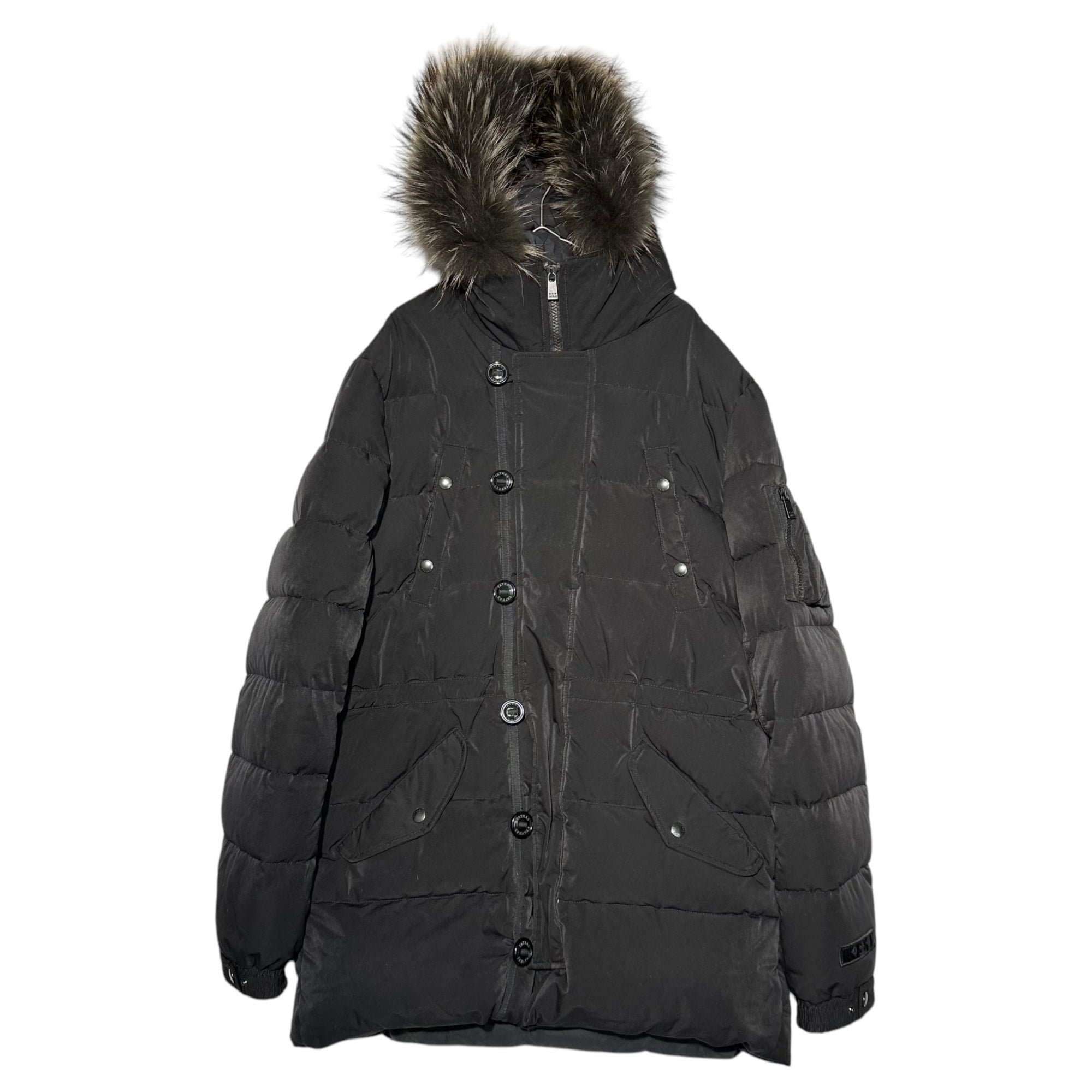 TATRAS(タトラス) ANTICO N-3B TYPE Down Jacket アンティコ ダウン ジャケット ファー MTA14A4193 03(M~L程度) ブラック