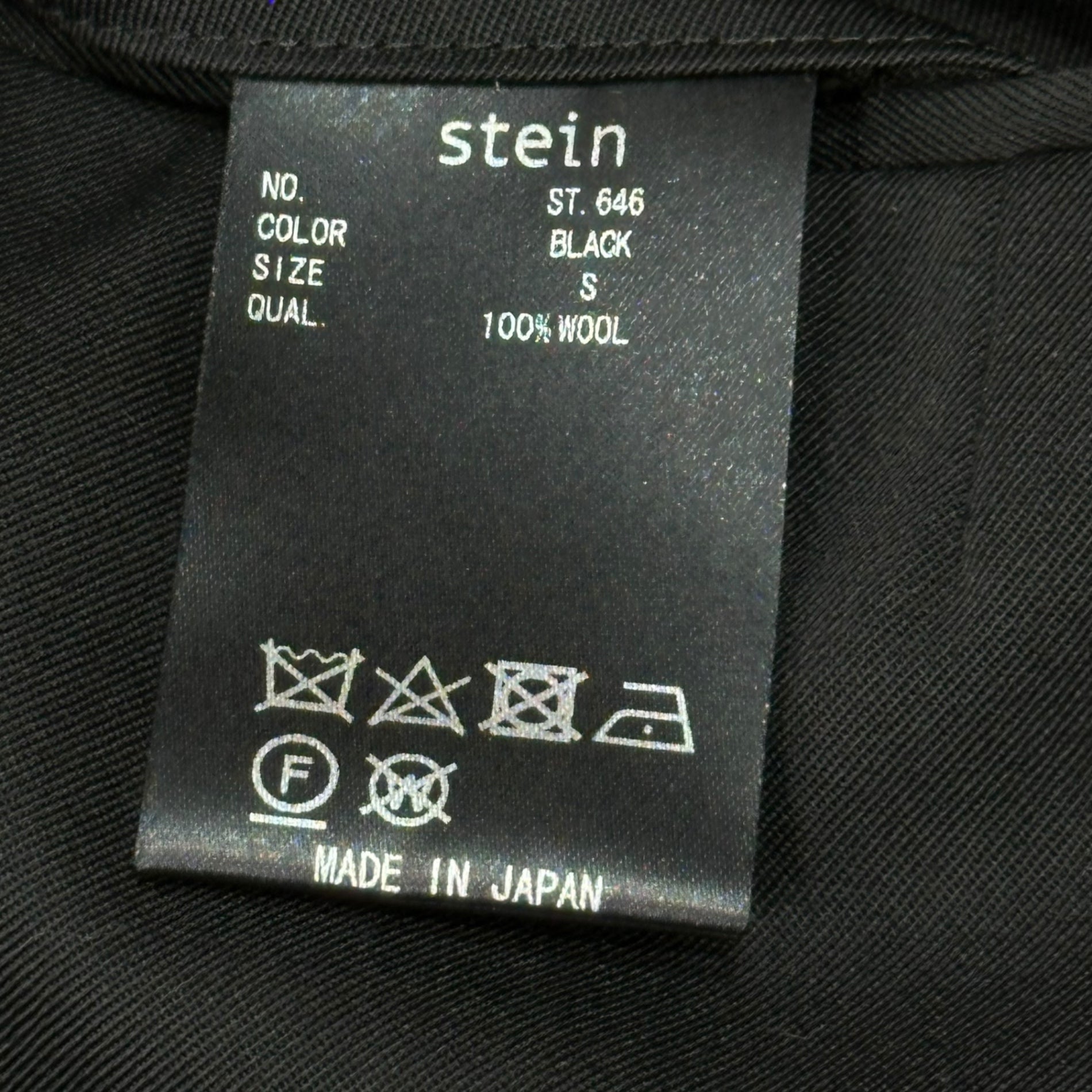 stein(シュタイン) EXTRA WIDE TROUSERS slacks エクストラ ワイド トラウザーズ スラックス ST.646 S ブラック