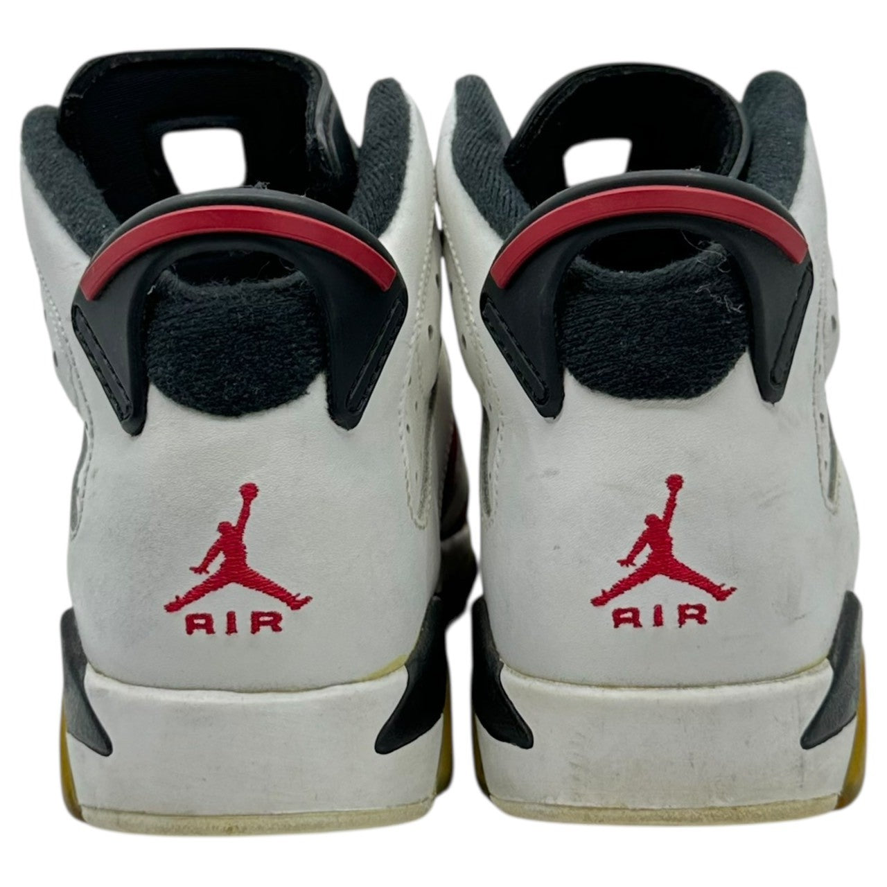 NIKE(ナイキ) AIR JORDAN 6 RETRO CARMINE 2014 (GS) エアジョーダン 6 レトロ ハイカット スニーカー 384665-160 24cm ホワイト×レッド