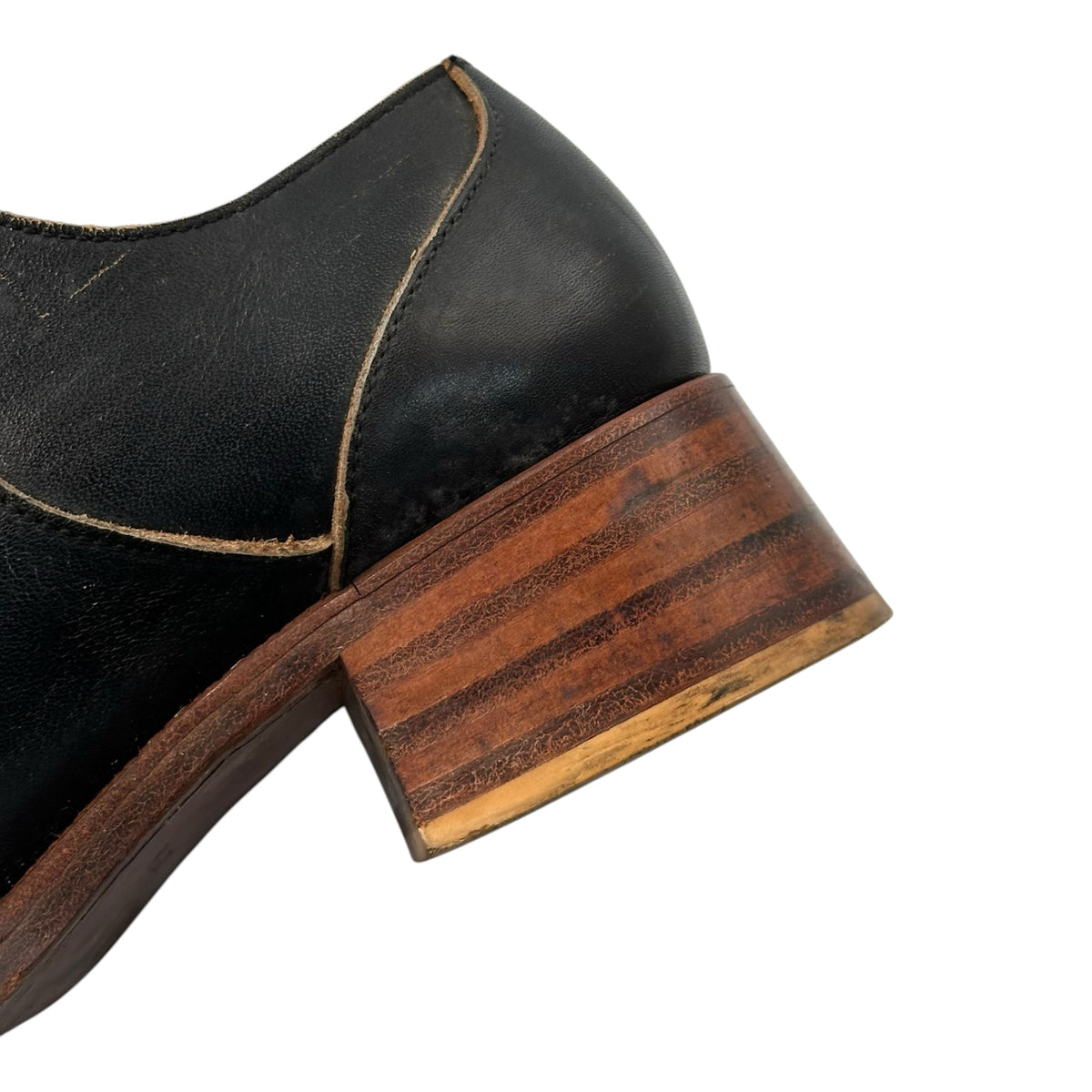 tricot COMME des GARCONS(トリココムデギャルソン) Plain-Toe Leather Shoes プレーントゥ レザー シューズ 23.5cm ブラック