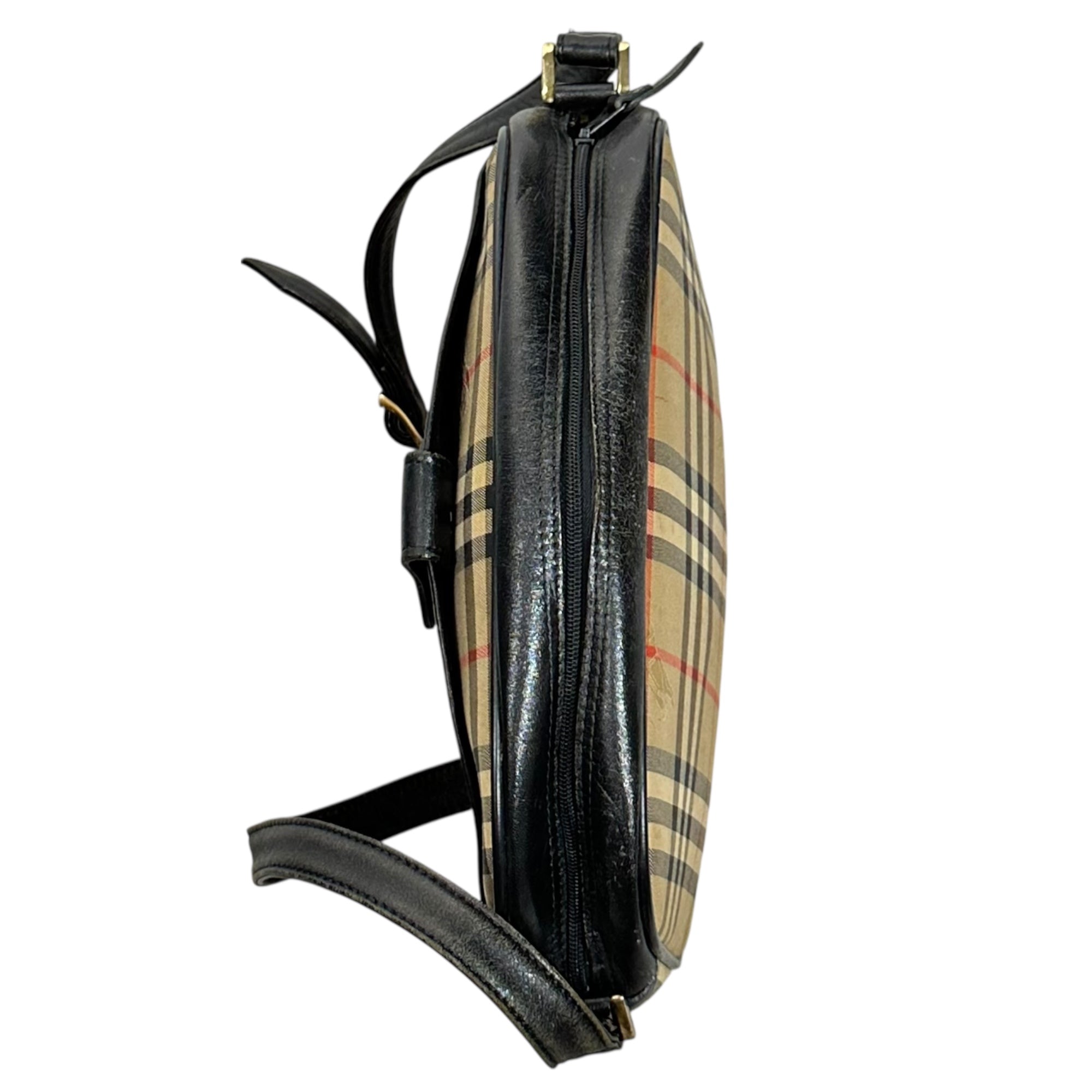 Burberry’s(バーバリーズ) 90's Nova Check One Shoulder Bag ノヴァチェック ワンショルダー バッグ ベージュ×ブラック 90年代 ヴィンテージ ハンド 肩掛け