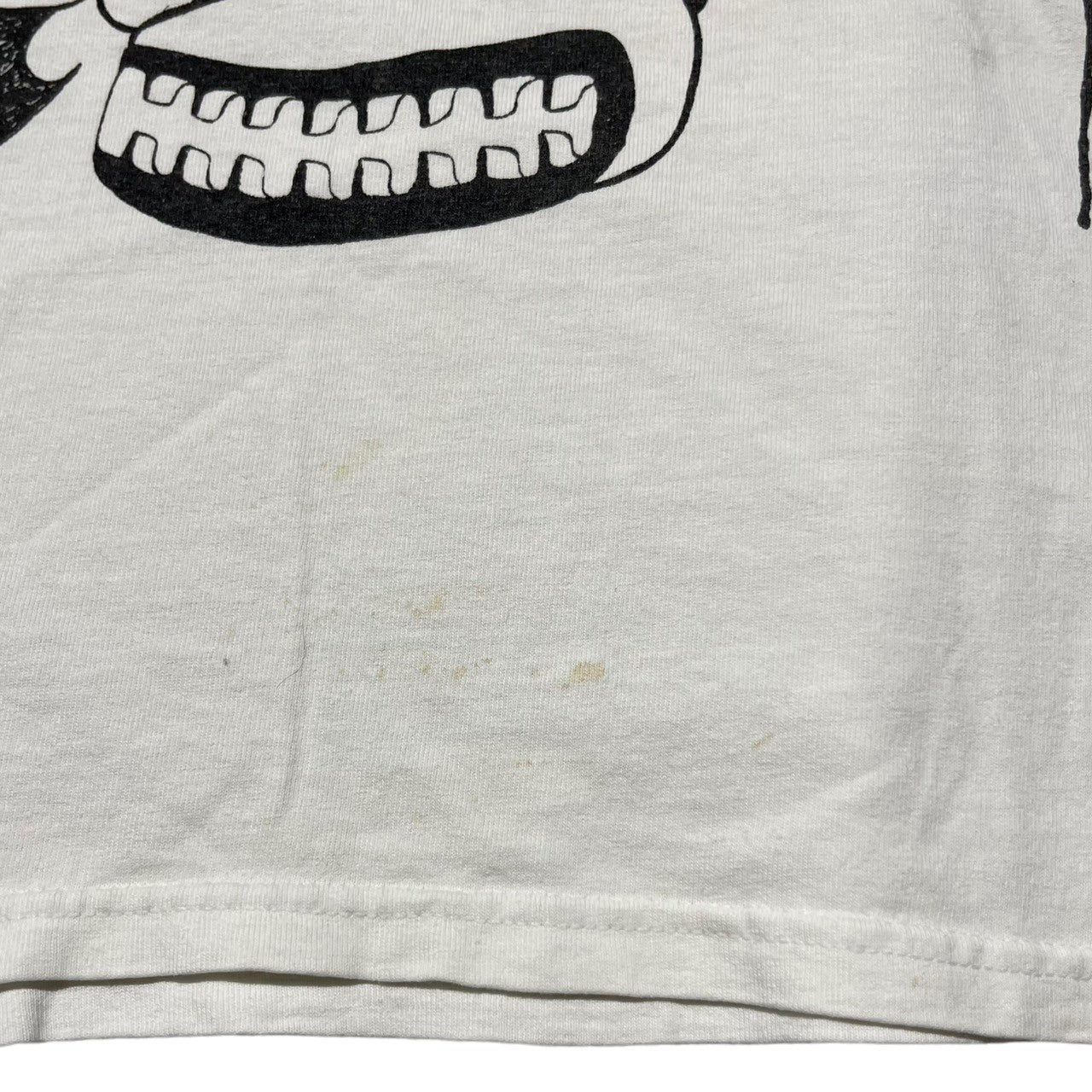 UNDERCOVER × MADSAKI(アンダーカバー×マッドサキ) OLD SKULL T-SHIRT オールド スカル Tシャツ M ホワイト×ブラック