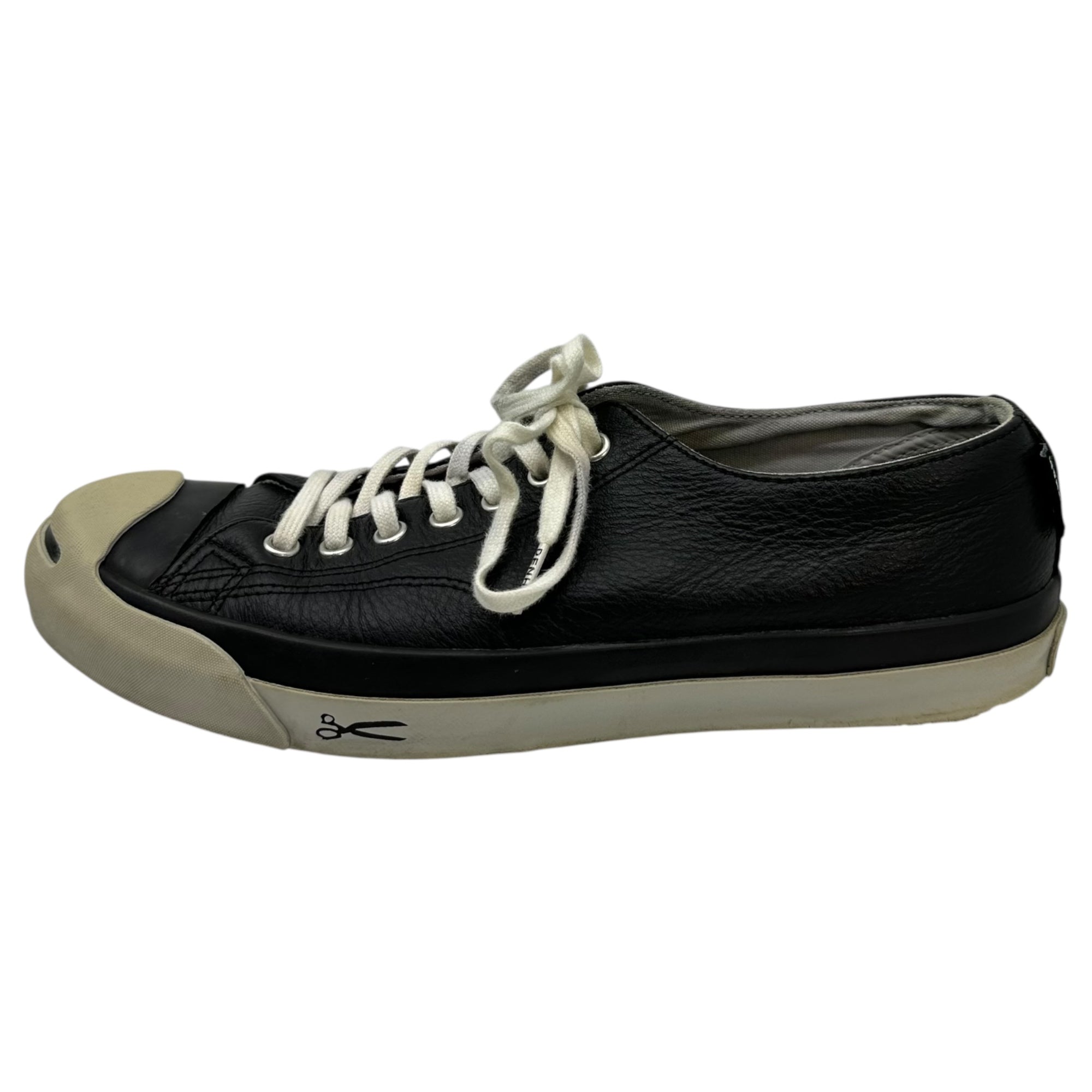 DENHAM×CONVERSE(デンハム×コンバース) LEATHER JACK PURCELL レザー ジャックパーセル ローカット スニーカー 1CL873 27.0cm ブラック