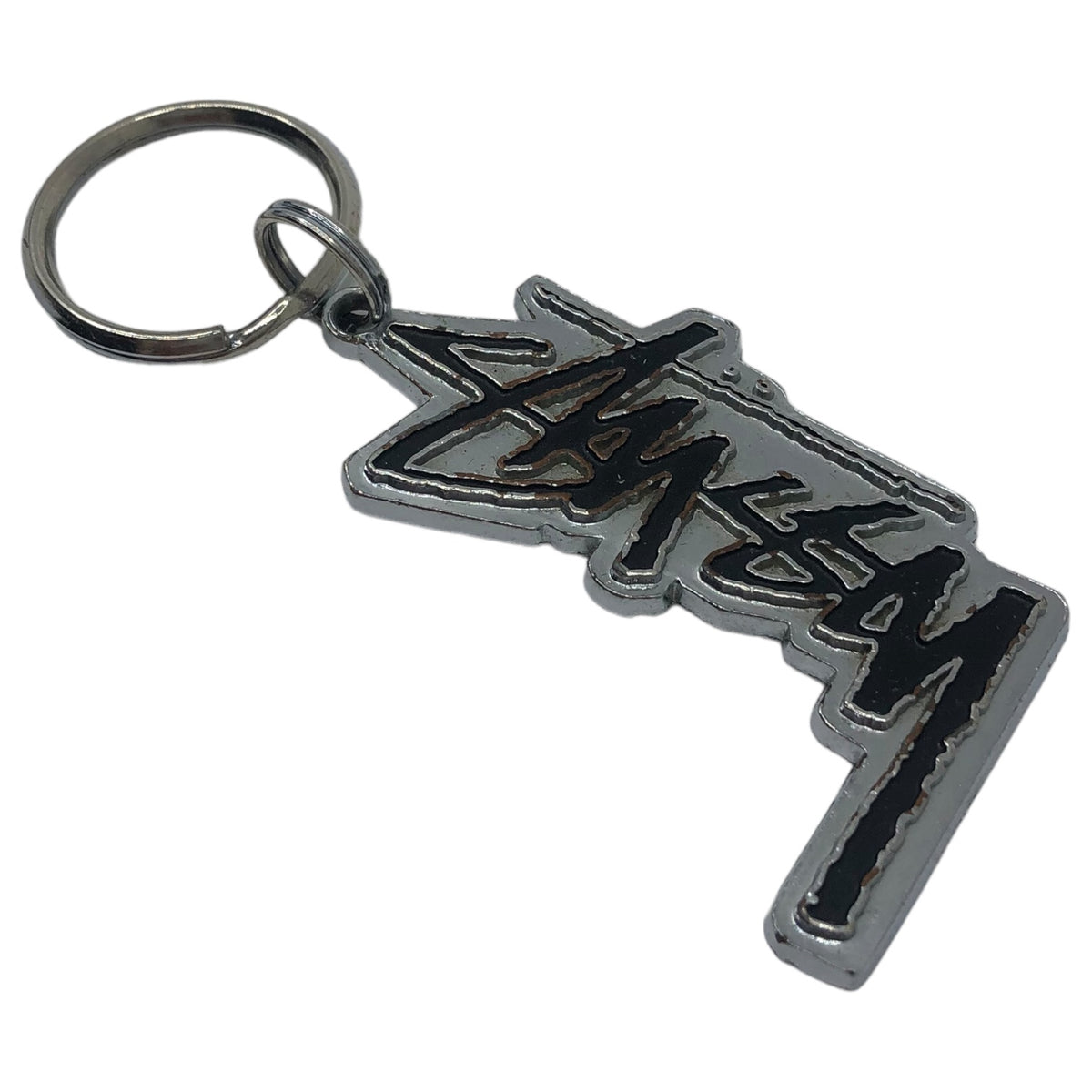 STUSSY(ステューシー) 90s~00s stock logo key ring ストック ロゴ 