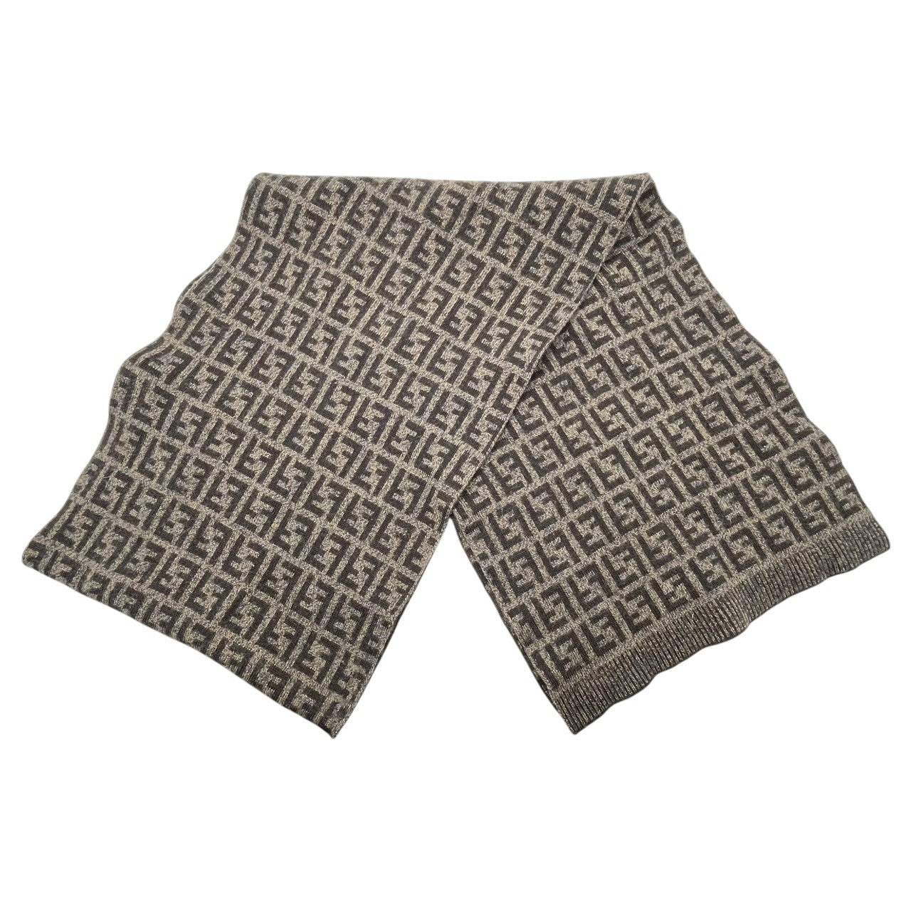 FENDI(フェンディ) Zucca pattern wool scarf ズッカ柄 ウール 