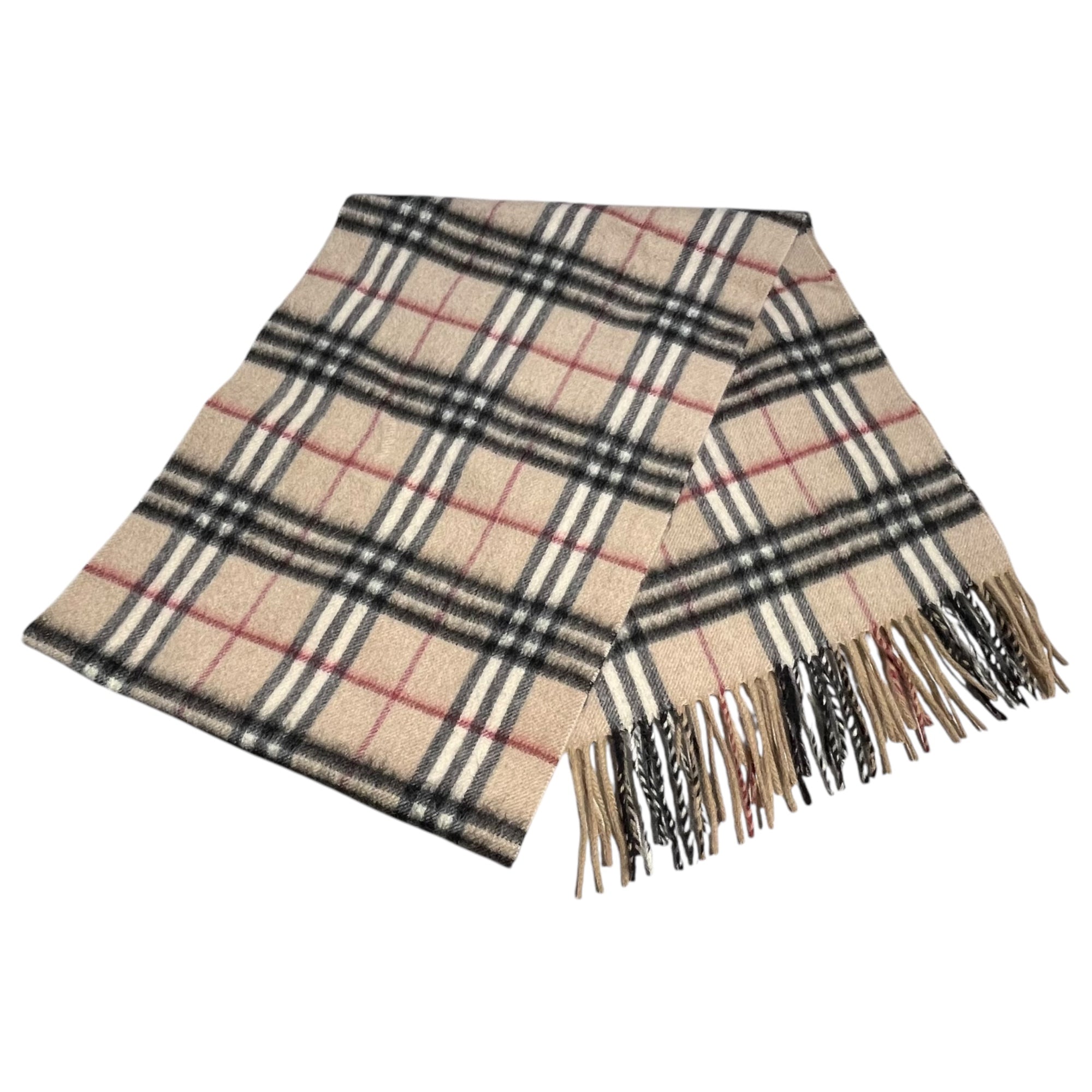 BURBERRY LONDON(バーバリーロンドン) England made Nova check wool muffler ノバチェック ウール マフラー ベージュ イングランド製