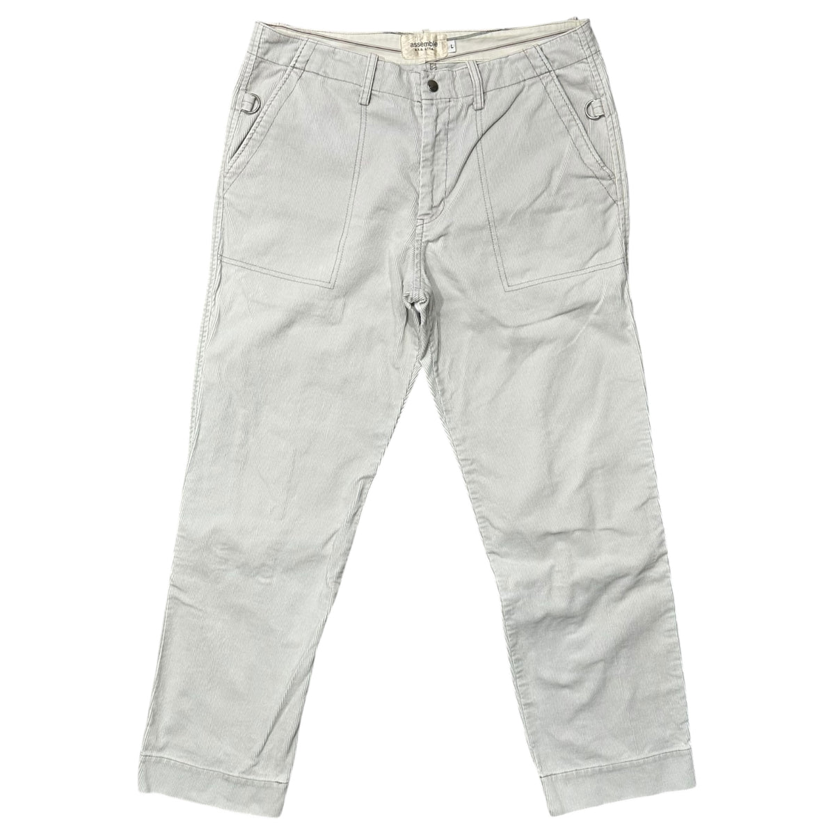 assemble a.k.a AFFA(アッセンブルエーケーエーエーエフエフエー) Corduroy Bondage Pants コーデュロイ ボンテージ パンツ AFH4501-1 L ライトグレー