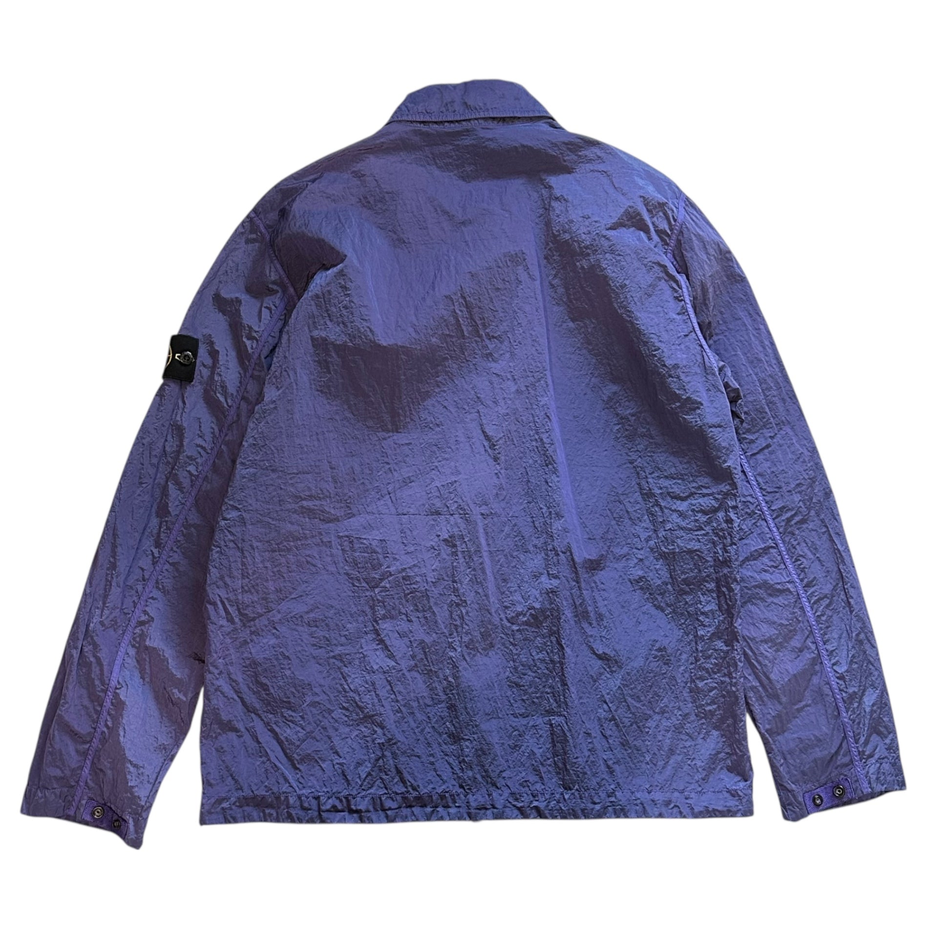 STONE ISLAND(ストーンアイランド) 24SS Nylon Metal Shirt Jacket ナイロン メタル シャツ ジャケット 801511219 XL パープル