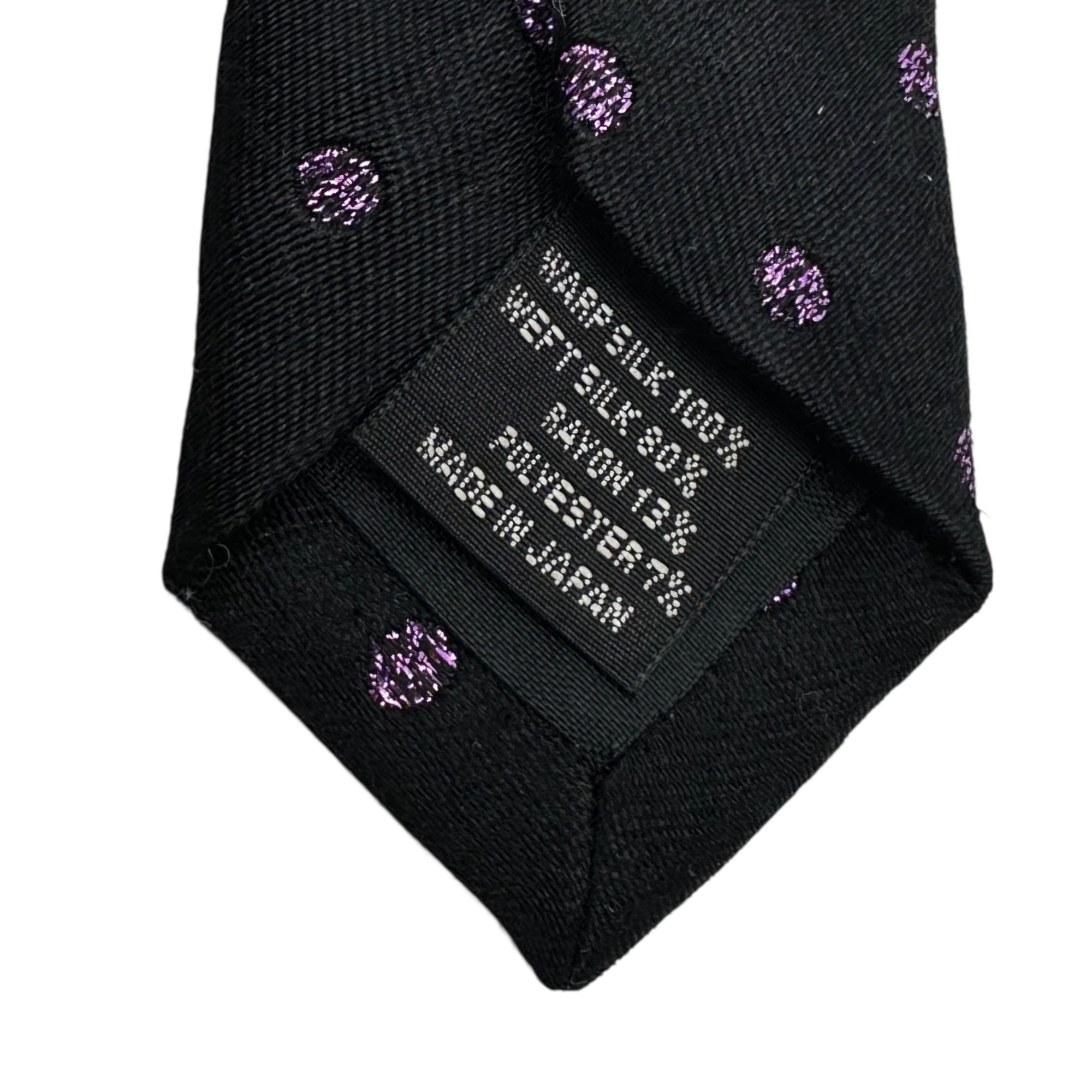 WACKO MARIA×東京 HAT ROCKERS(ワコマリア×トウキョウハットロッカーズ) Maria embroidered dotted silk tie マリア 刺繍 ドット シルク ネクタイ XL グレー