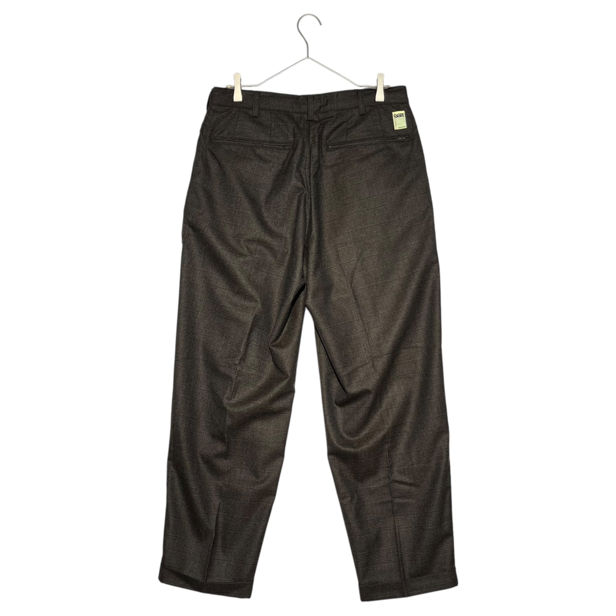 SSZ(エスエスジー) 21AW RAPWOOL PANTS ラップ ウール パンツ 11-23-1740-803 S ブラウン チェック スラックス BEAMS