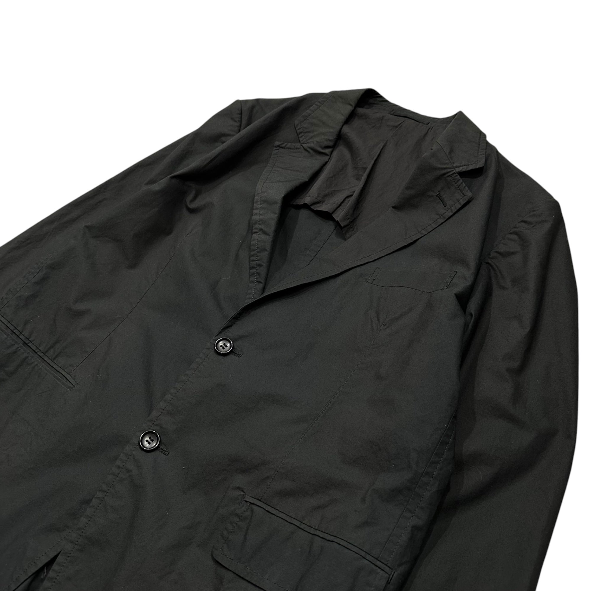 COMME des GARCONS HOMME(コムデギャルソンオム) 2010's Cotton Basic Tailored Jacket コットン ベーシック テーラード ジャケット HE-J133 L ブラック AD2009