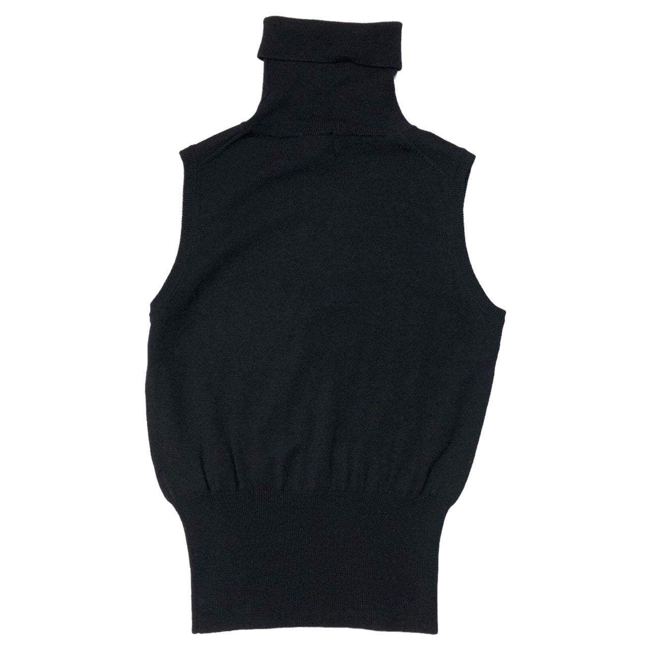 Vivienne Westwood RED LABEL(ヴィヴィアンウエストウッドレッドレーベル) Sleeveless high neck knit pull over/スリーブレスハイネックニットプルオーバー/オリゾンティ/オールド/00s JB357-001-15008JD SIZE 2(M) ブラック×レッド