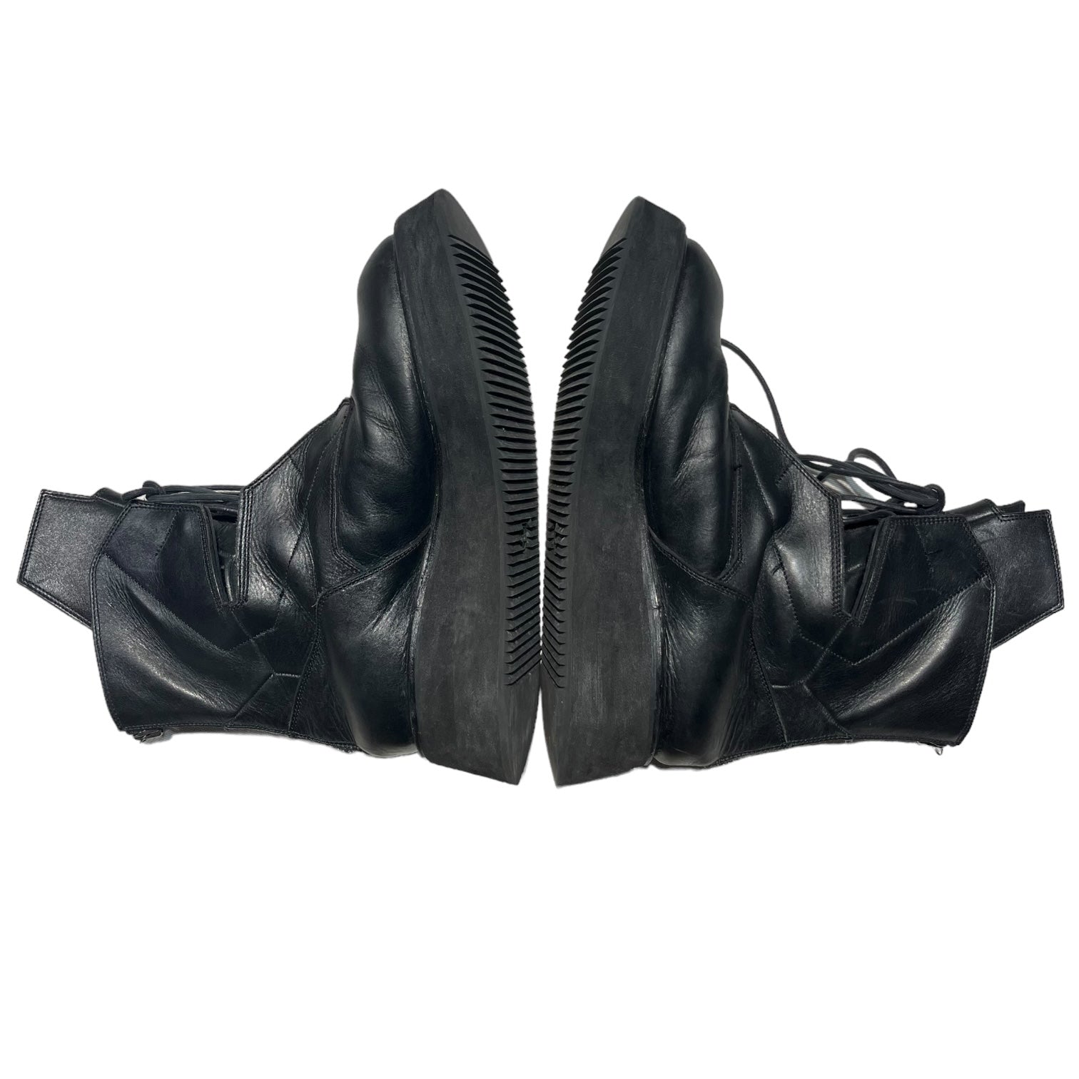 JULIUS(ユリウス) 16AW COW SKIN Void military back zip boots カウスキン ヴォイドミリタリー バックジップ ブーツ 557FWM4-T 27.5~28.0cm ブラック