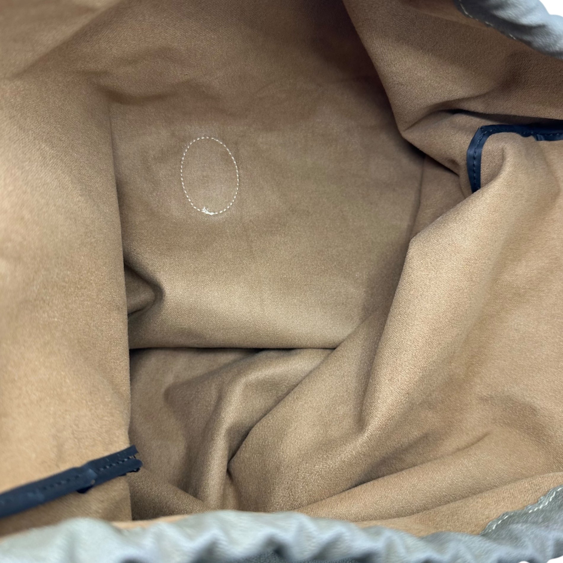 C.P.COMPANY(シーピーカンパニー) 90's~00's Drawstring bag 巾着 バッグ カーキ レザー ナップサック