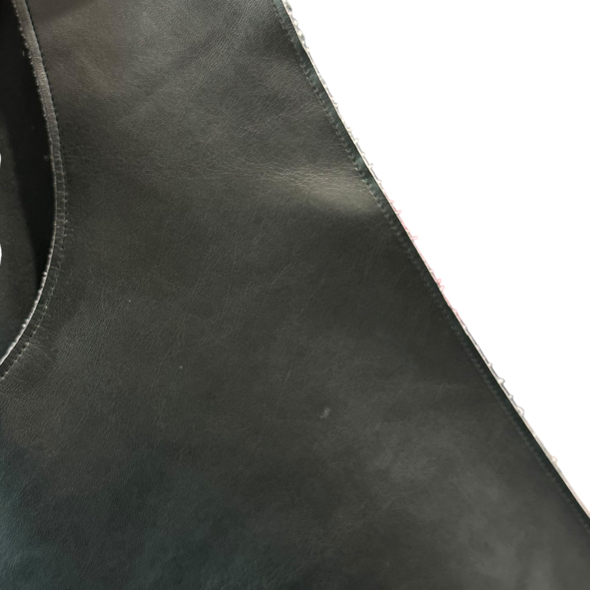 BLACK COMME des GARCONS(ブラックコムデギャルソン) 19SS Faux Leather Suspenders Vest Gilet フェイク レザー サスペンダー ベスト ジレ 1C-V006 S ブラック AD2018