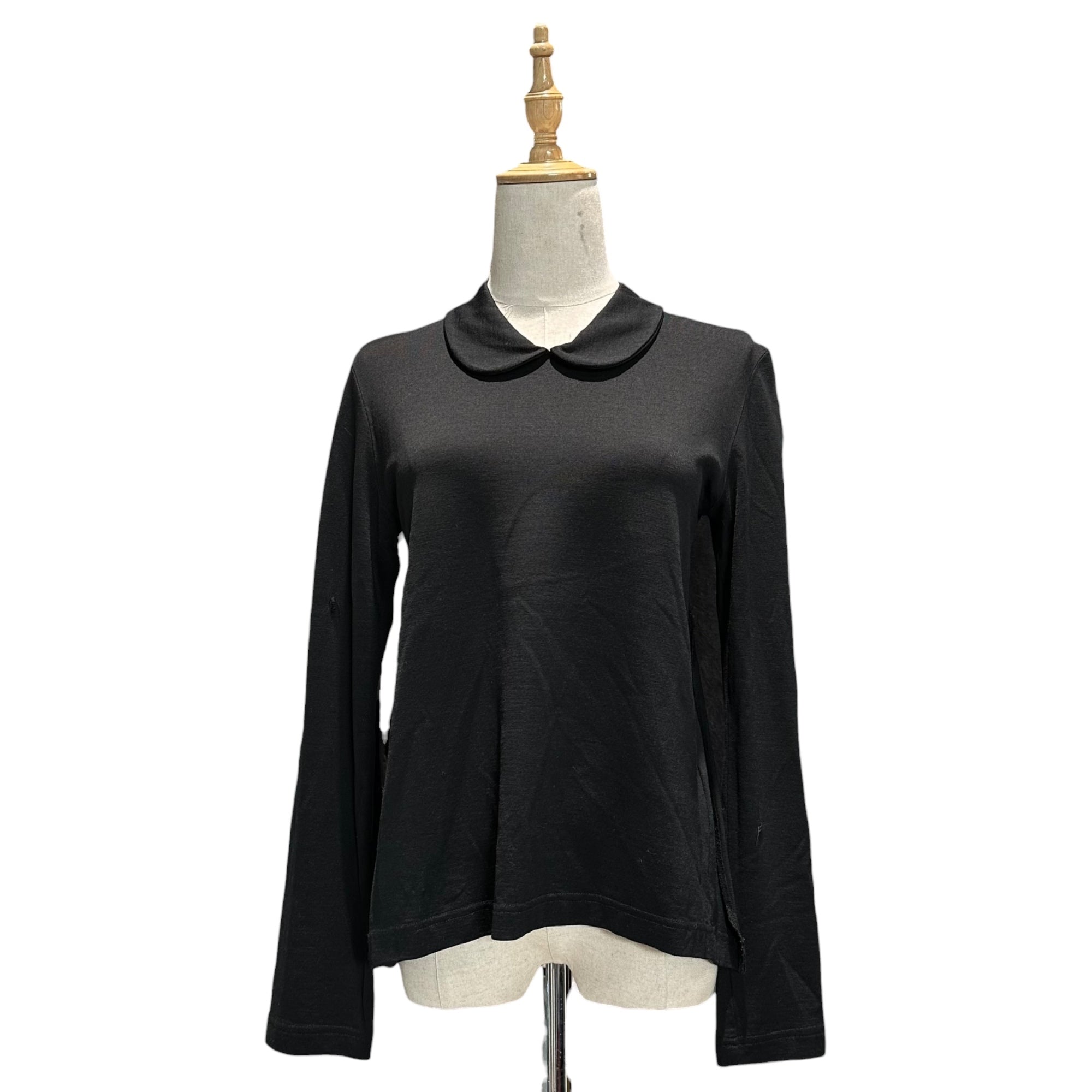 COMME des GARCONS(コムデギャルソン) 11AW Round-neck Wool Blouse 丸襟 ウール ブラウス GH-T022 S ブラック AD2011