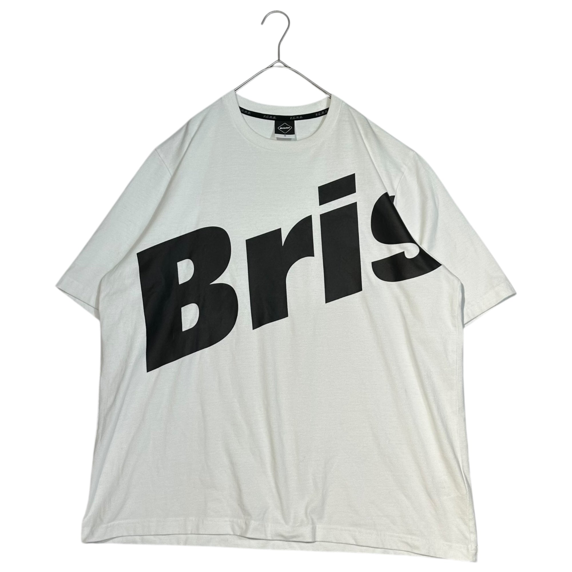 F.C.Real Bristol FCRB(エフシーレアルブリストル) S/S RELAX FIT BIG BRIS LOGO リラックス フィット ロゴ プリント 半袖 Tシャツ FCRB-220062 M ホワイト×ブラック