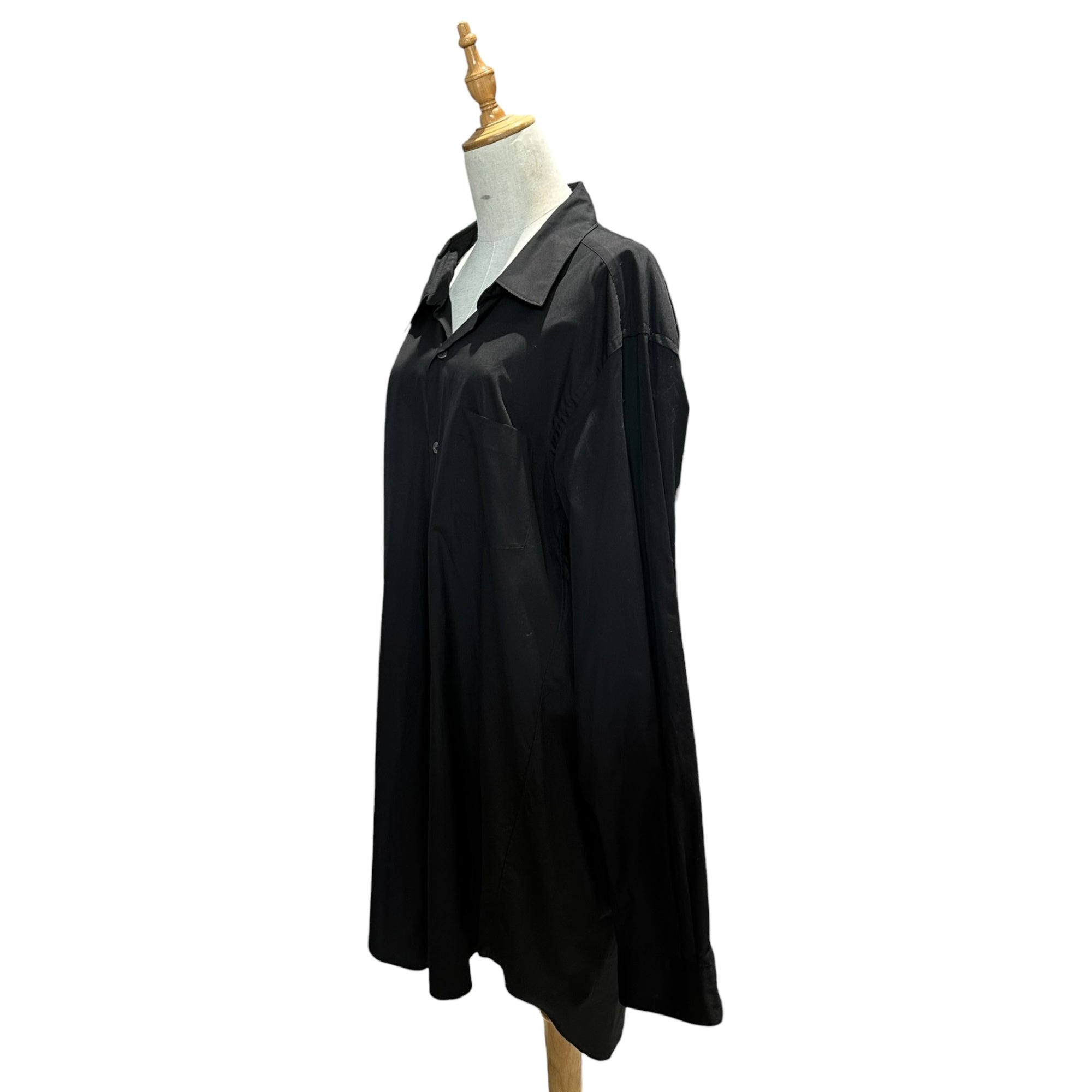 COMME des GARCONS JUNYA WATANABE(コムデギャルソンジュンヤワタナベ) 18SS Super Long Sleeve Cotton Dress Shirt スーパーロングスリーブ コットン ドレスシャツ JA-O071 S ブラック AD2017 男性着用可能
