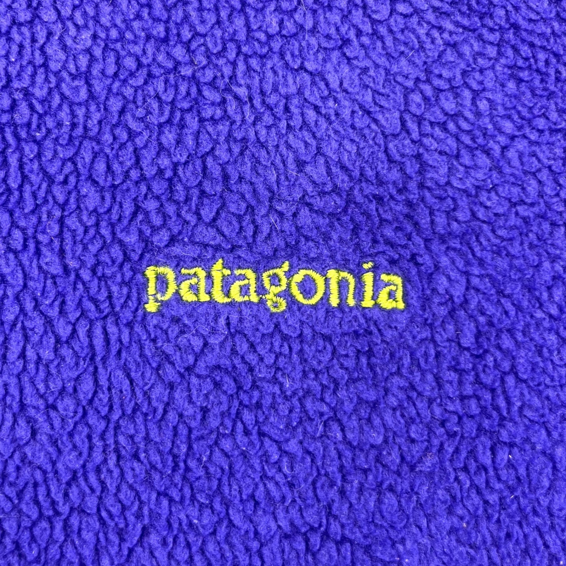 Patagonia(パタゴニア) 90's~ USA made half zip fleece ハーフジップ ナイロン 切替 フリース ジャケット M パープル プルオーバー USA製 シンチラ 90年代~