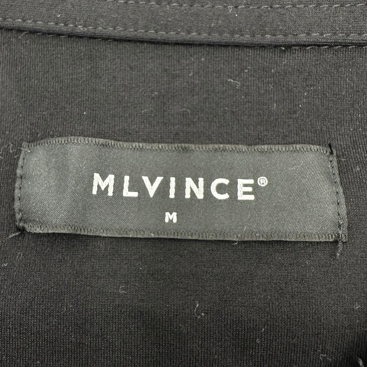 MLVINCE(メルヴィンス) LUX TRACK SUIT BLACK トラックジャケット ライトアウター サイドライン フロントジップ M ブラック