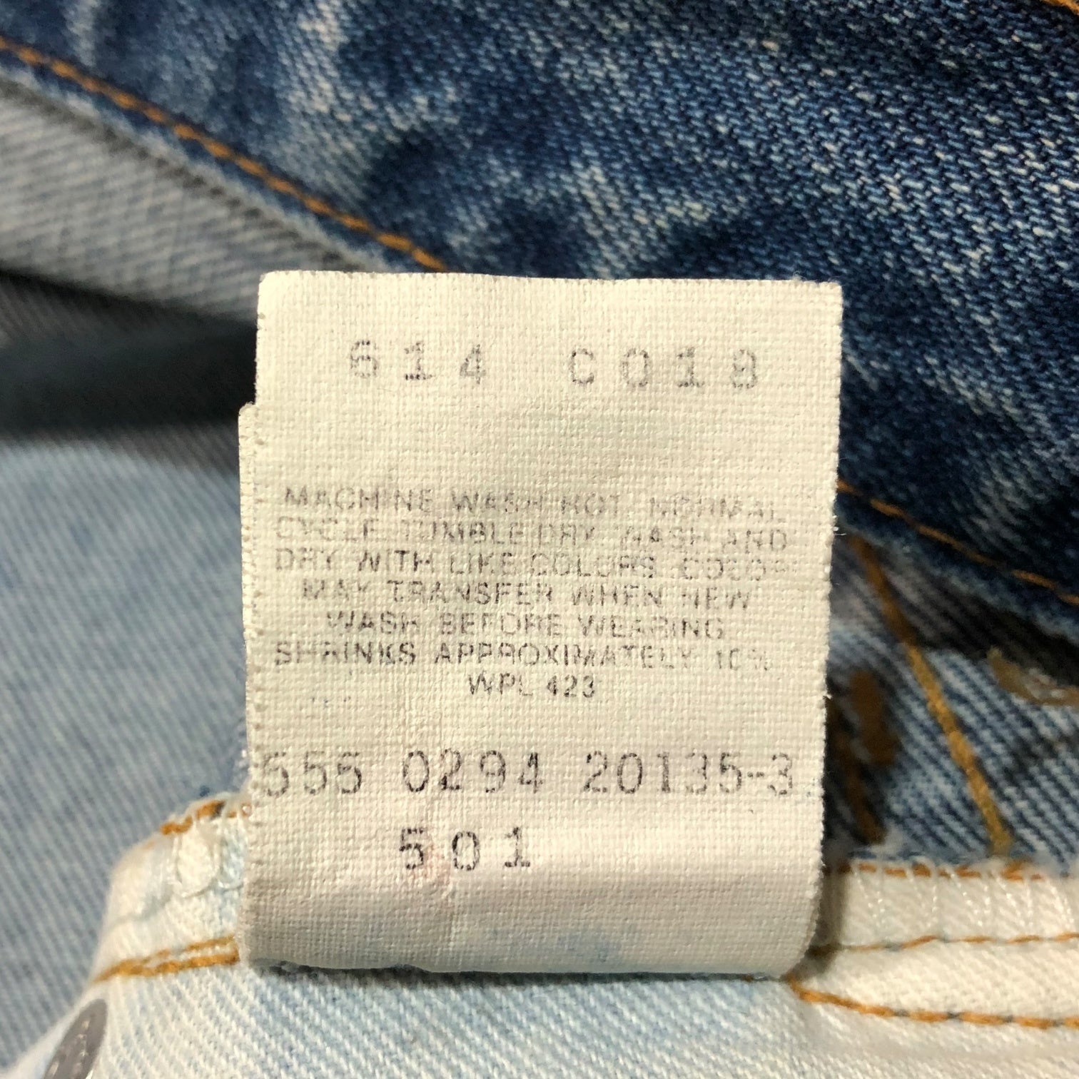 Levi's(リーバイス) 90's 501 straight denim pants ヴィンテージ セルビッチ ストレート デニム パンツ ジーンズ 555-0294 W31 インディゴ USA製 裏ボタン555 バレンシア工場 赤耳