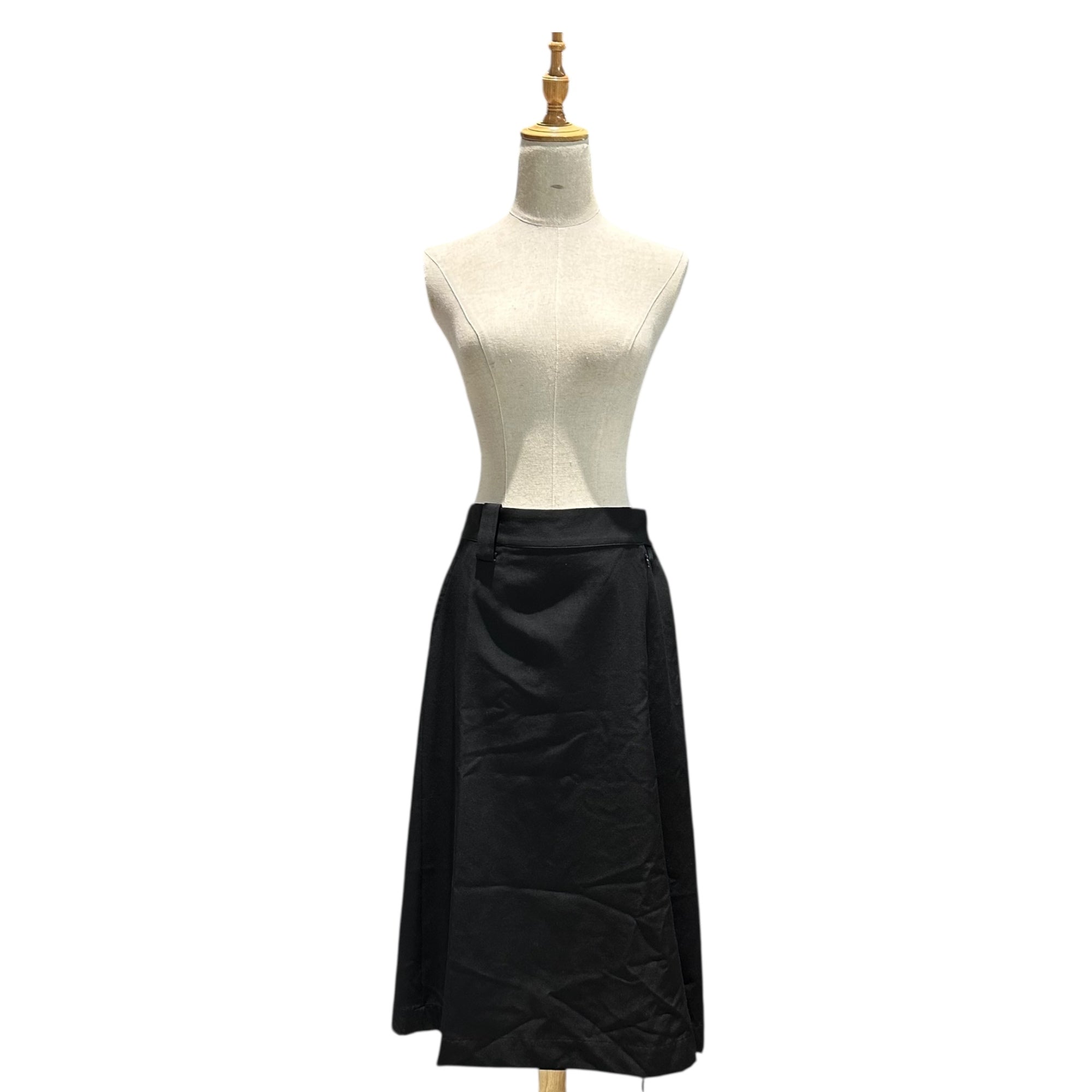 Y's(ワイズ) Wool Gabardine Big Flap Pocket Skirt ウールギャバジン ビッグ フラップ ポケット スカート YB-S11-100 2(M程度) ブラック