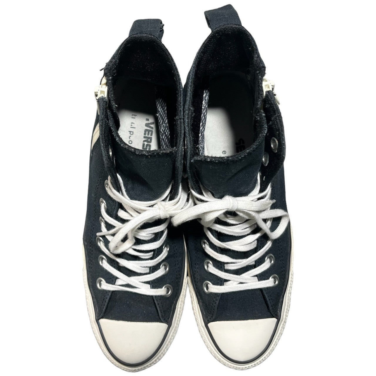 CONVERSE × beautiful people(コンバース×ビューティフルピープル) chunky heel sneakers チャンキーヒールスニーカー 31306220 26.0cm ブラック×ホワイト GORE-TEX ハイカット