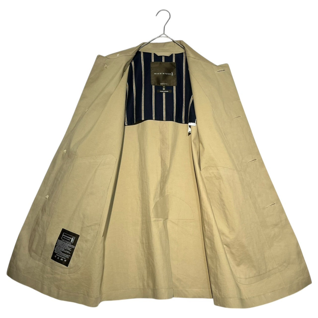 マッキントッシュ Rubberized stainless steel collar coat ゴム引き ステンカラー コート ID/IX/GH/GJ/GK 38 ベージュ 定番 撥水