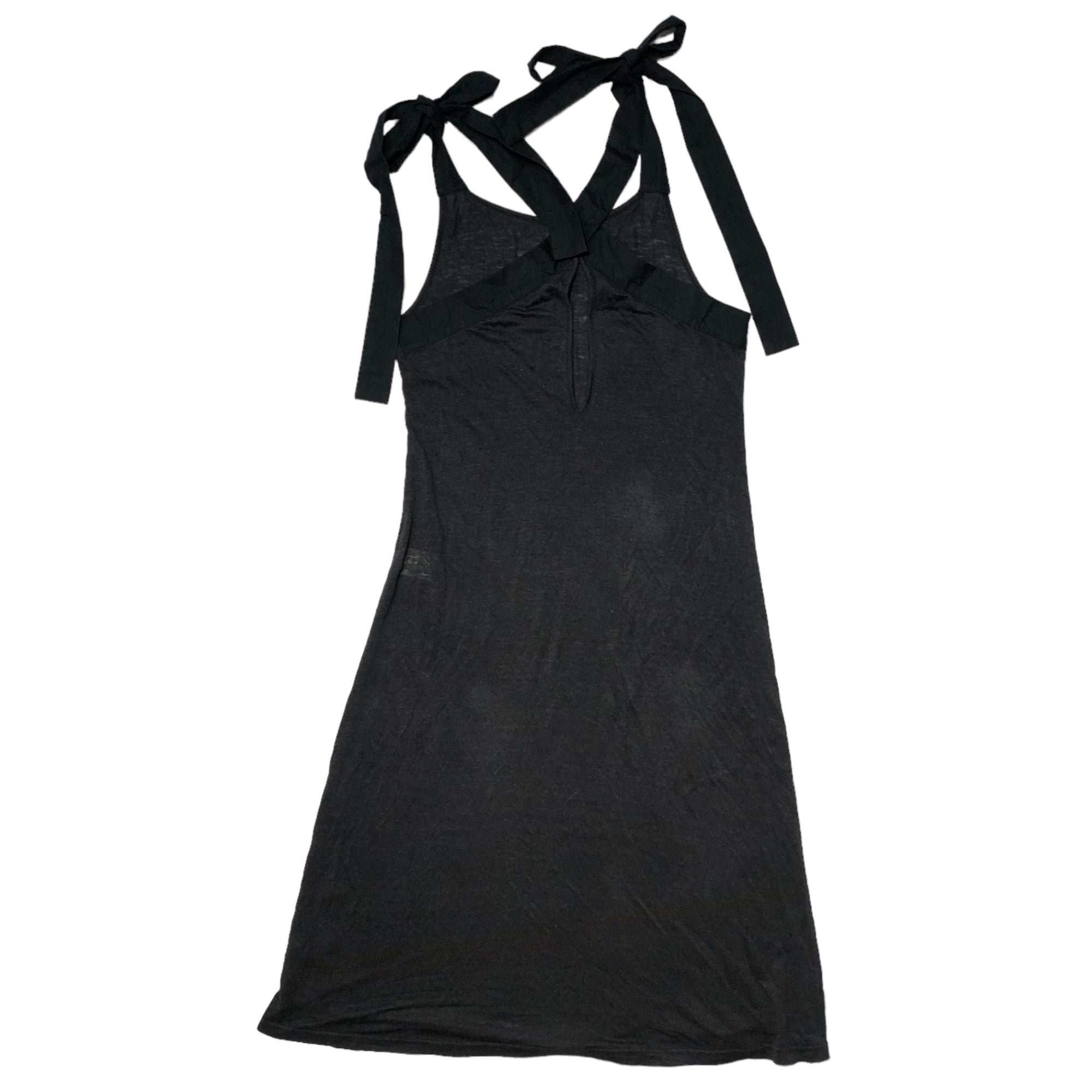 LIMI feu(リミフゥ) 15SS ホルターネック リネン ワンピース ドレス ノースリーブ サロペット キャミソール LU-T55-330 S グレー