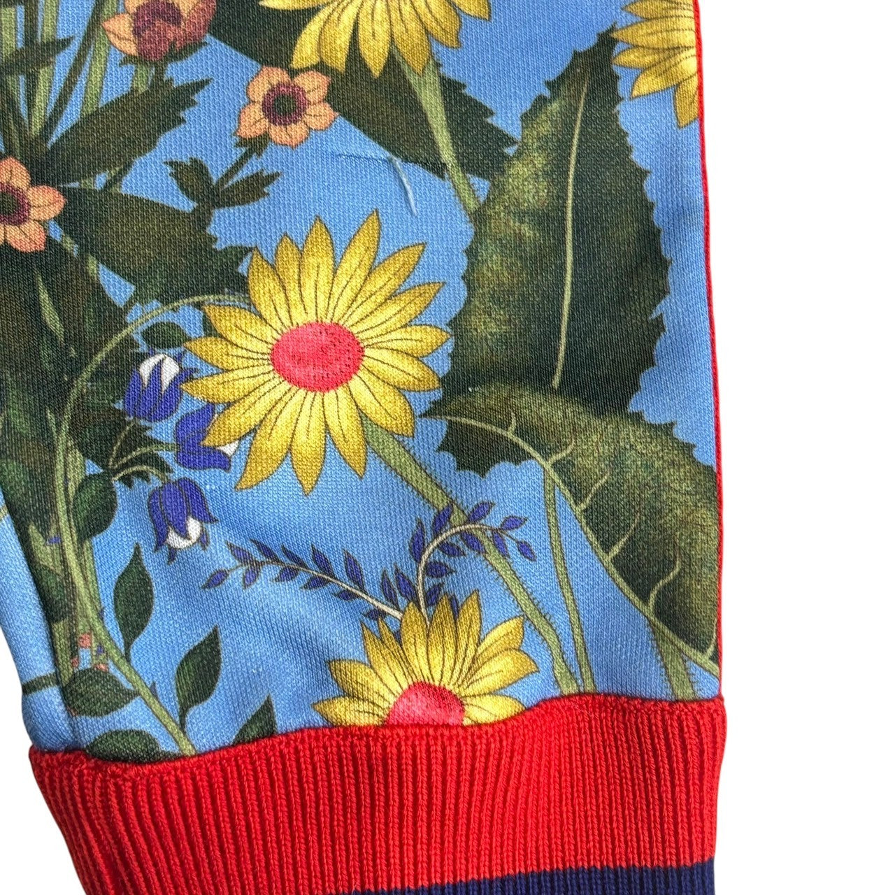 GUCCI(グッチ) technical floral track jacket テクニカル フローラル トラック ジャケット 475359 X9E56 L ブルー×レッド