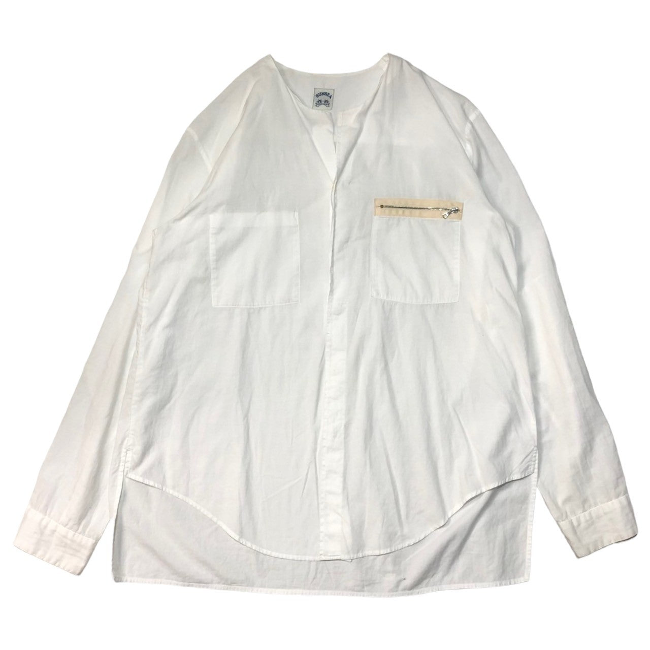 SUNSEA(サンシー) 17SS Exploration Shirt エクスプロージョン シャツ 17S14 SIZE 3(L) ホワイト