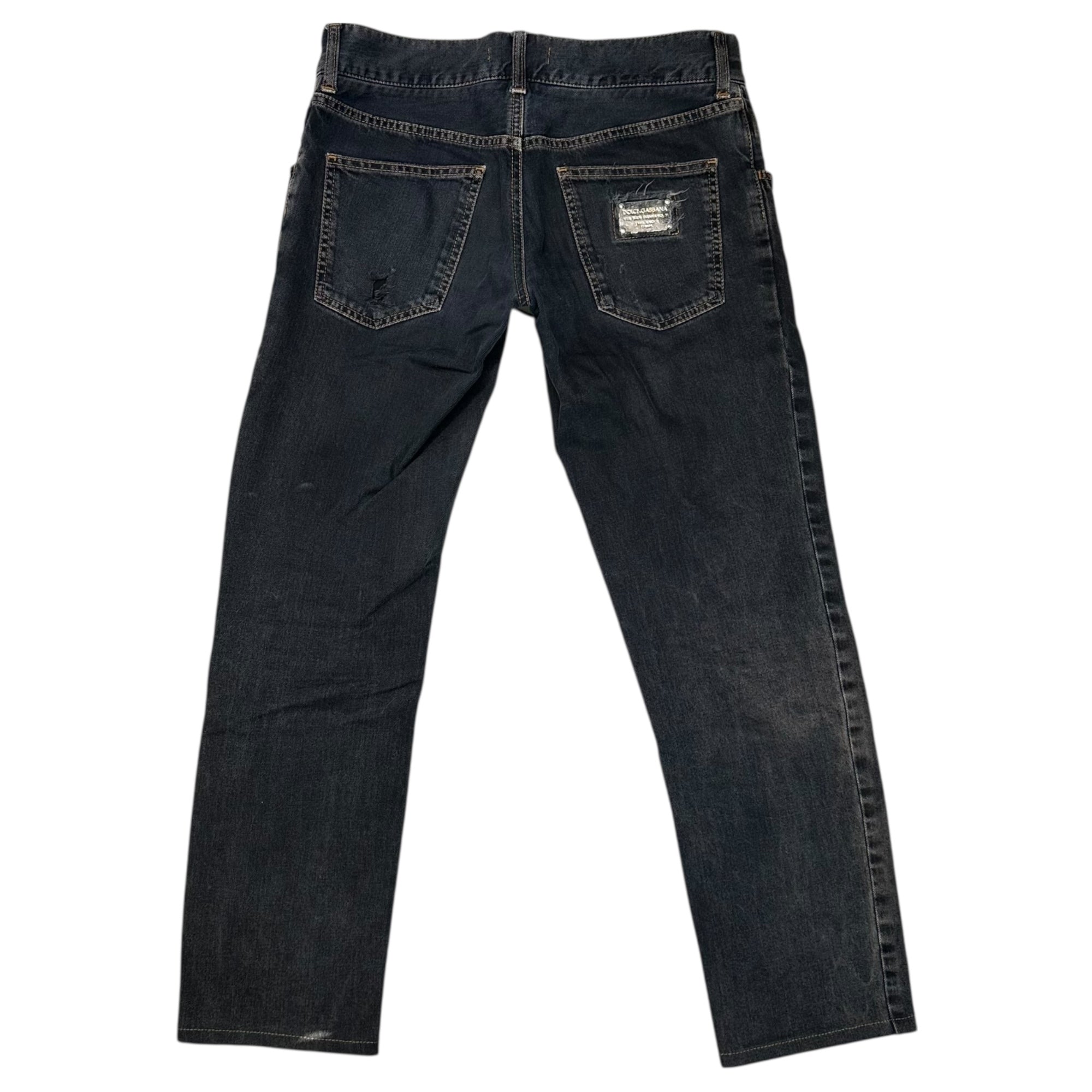 DOLCE&GABBANA(ドルチェ&ガッバーナドルガバ) Low-rise denim pants ローライズ デニム パンツ 46 インディゴ