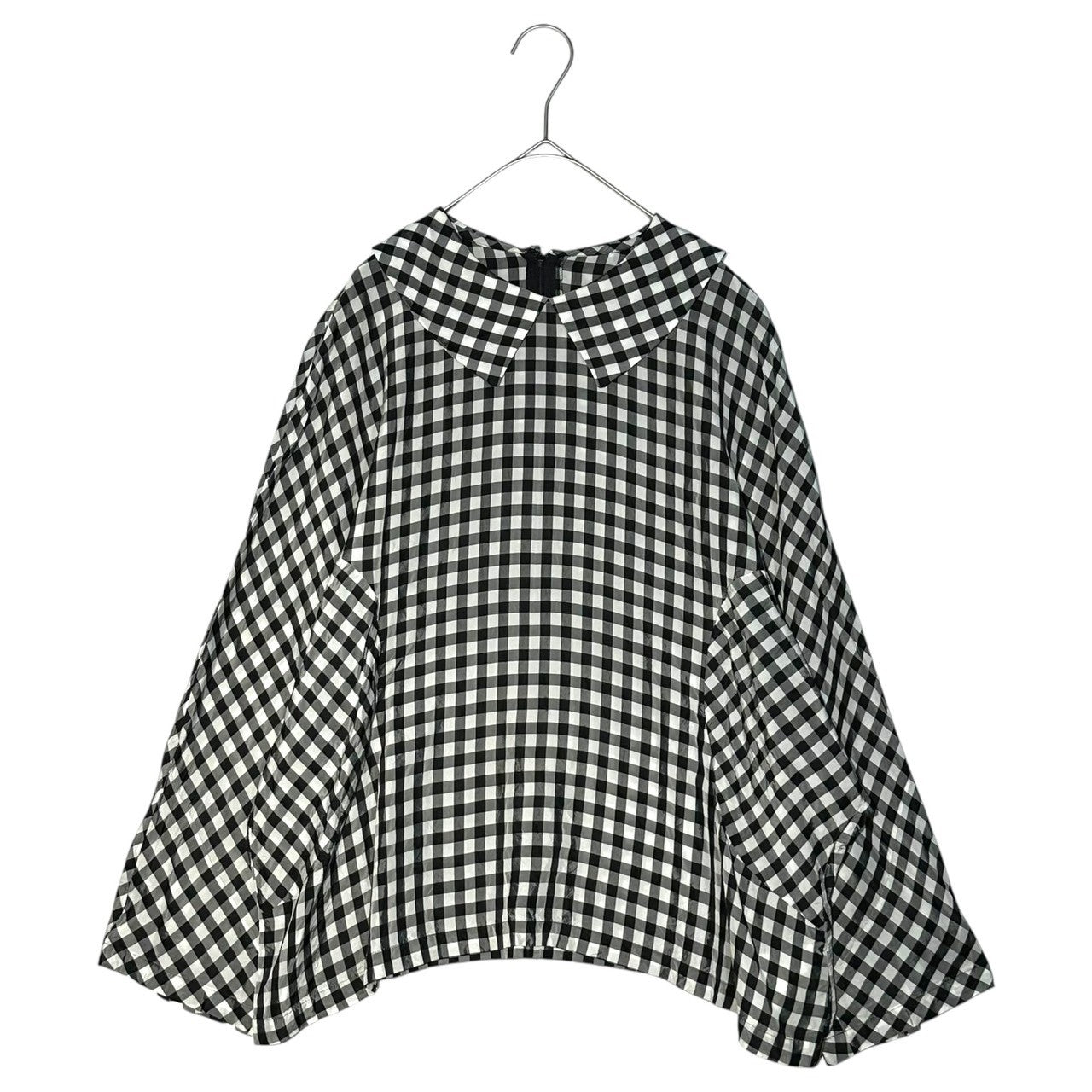 COMME des GARCONS COMME des GARCONS(コムデギャルソンコムデギャルソン) 13AW Dolman Sleeve Check Pullover Blouse ドルマンスリーブ チェック プルオーバー ブラウス RL-B006 S ブラック×ホワイト AD2013