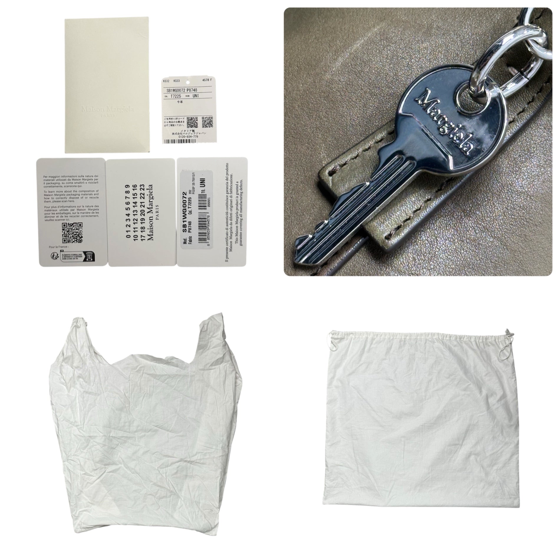 MAISON MARGIELA(メゾンマルジェラ) 5AC Bag XL - Limited Edition 2WAY ショルダー バッグ VIP限定カラー SB1WG0072 XL ミリタリーグリーン 著名人着用