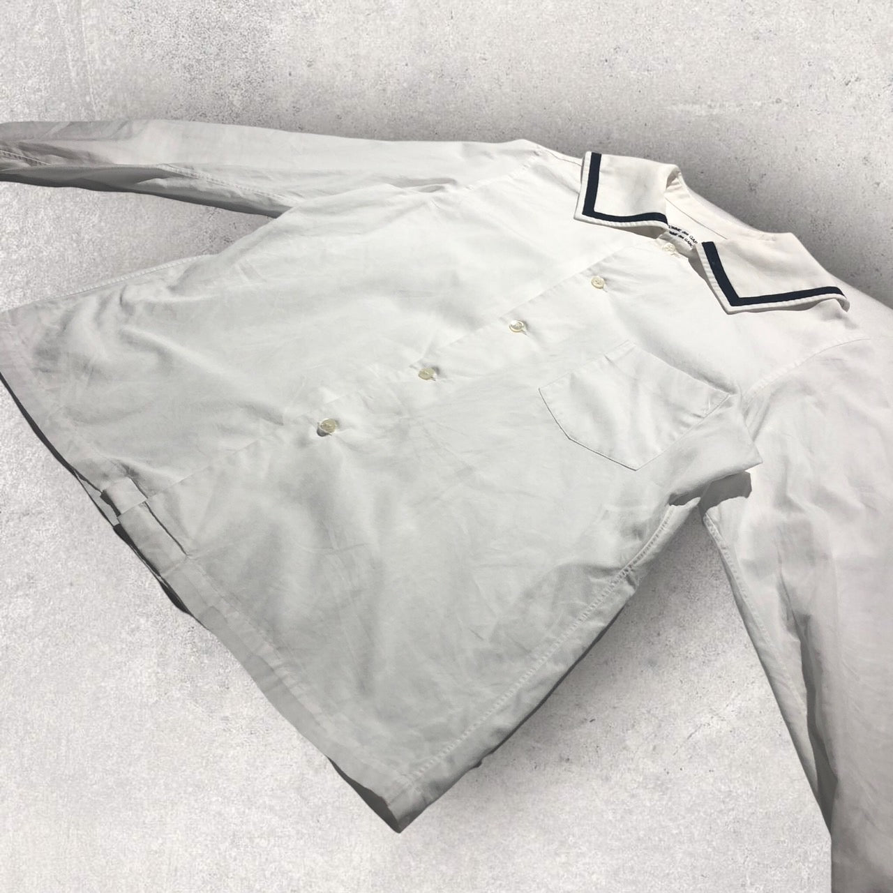 COMME des GARCONS COMME des GARCONS(コムデギャルソンコムデギャルソン) 15AWセーラーカラーシャツ S ホワイト AD2015
