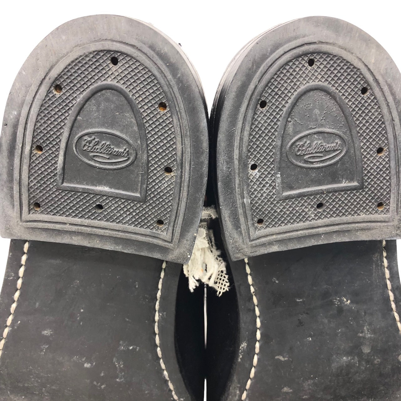 VINTAGE REMAKE(ヴィンテージリメイク) 95's WOLVERINE REMAKE SHOES SP0100-95-D-1090 24.5 ブラック スタッズ装飾・レース装飾カスタム