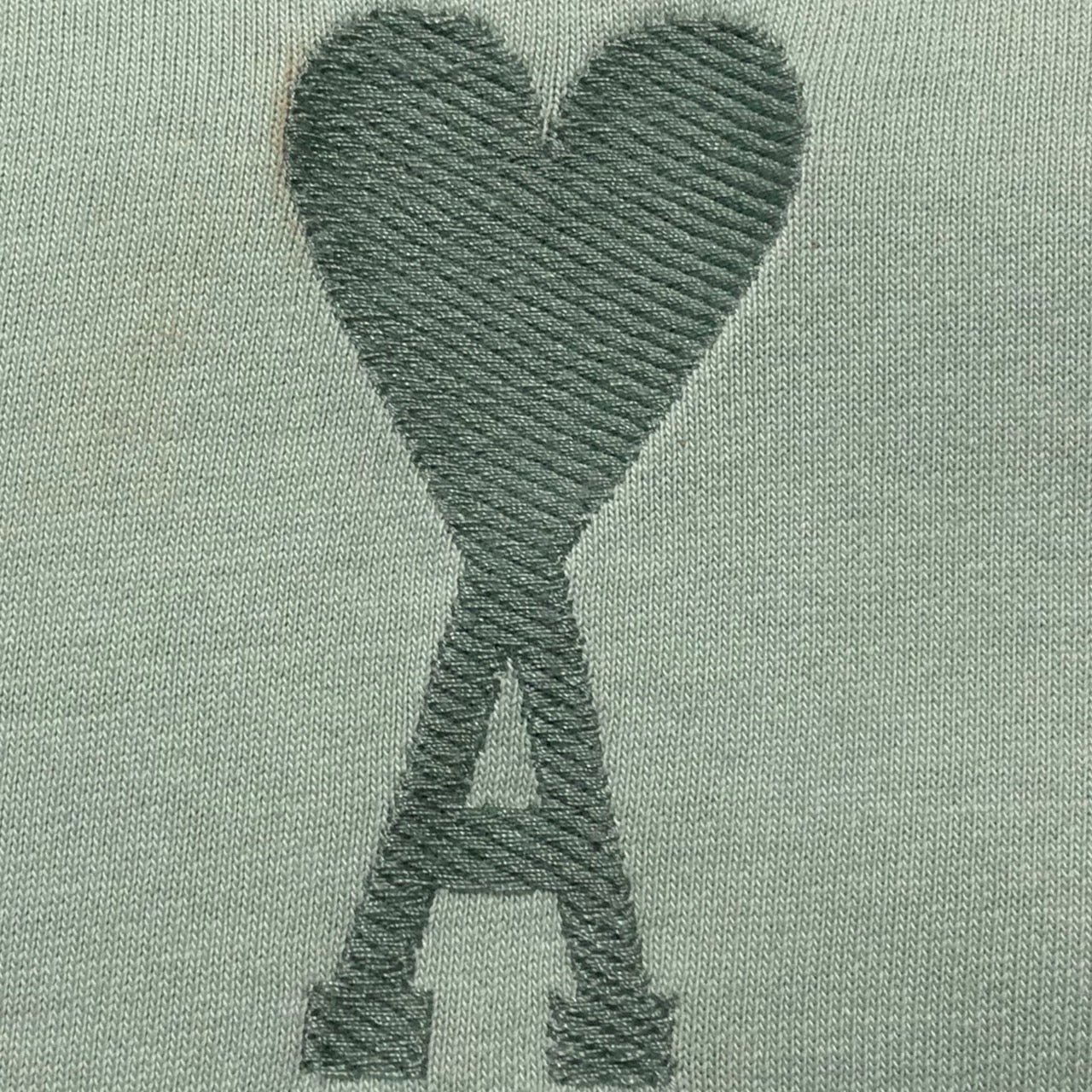 ami alexandre mattiussi(アミアレクサンドルマテュッシ) ハートロゴTシャツ S グリーン