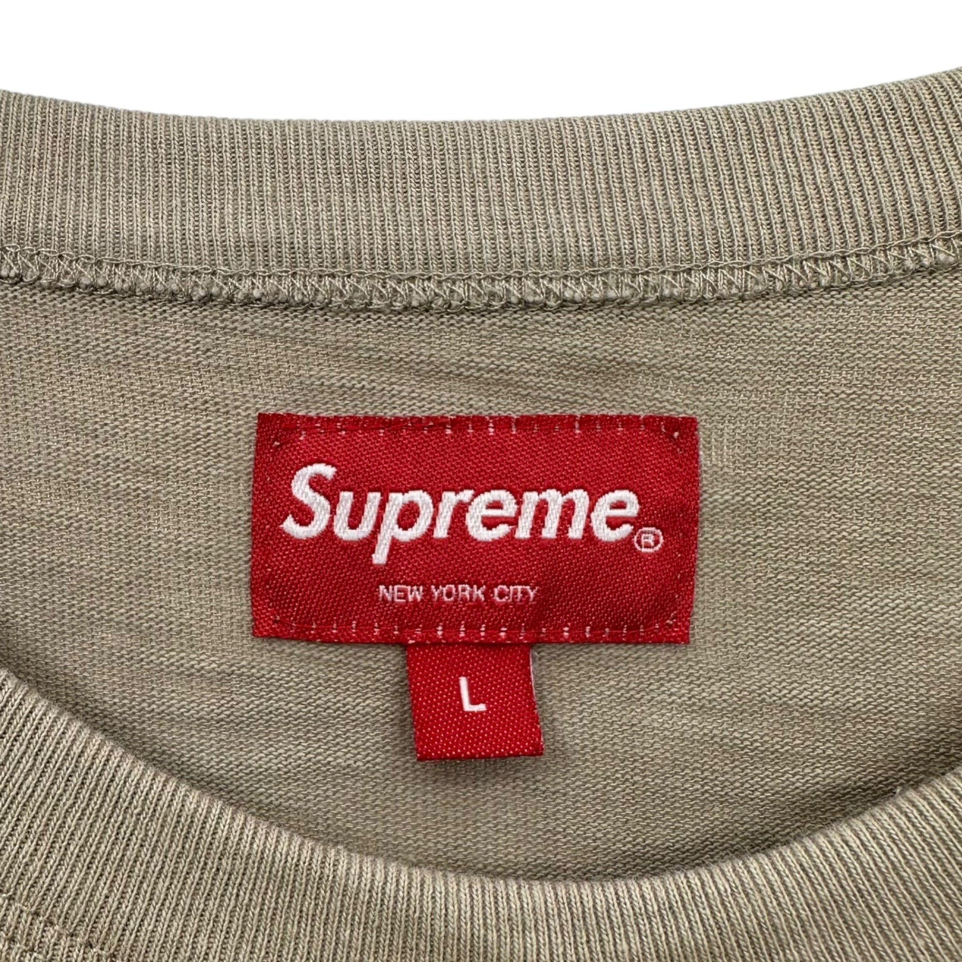 SUPREME(シュプリーム) 22AW No Love S/S Top ノーラブ 半袖 Tシャツ カットソー Dark Tan L ベージュ×ブラック