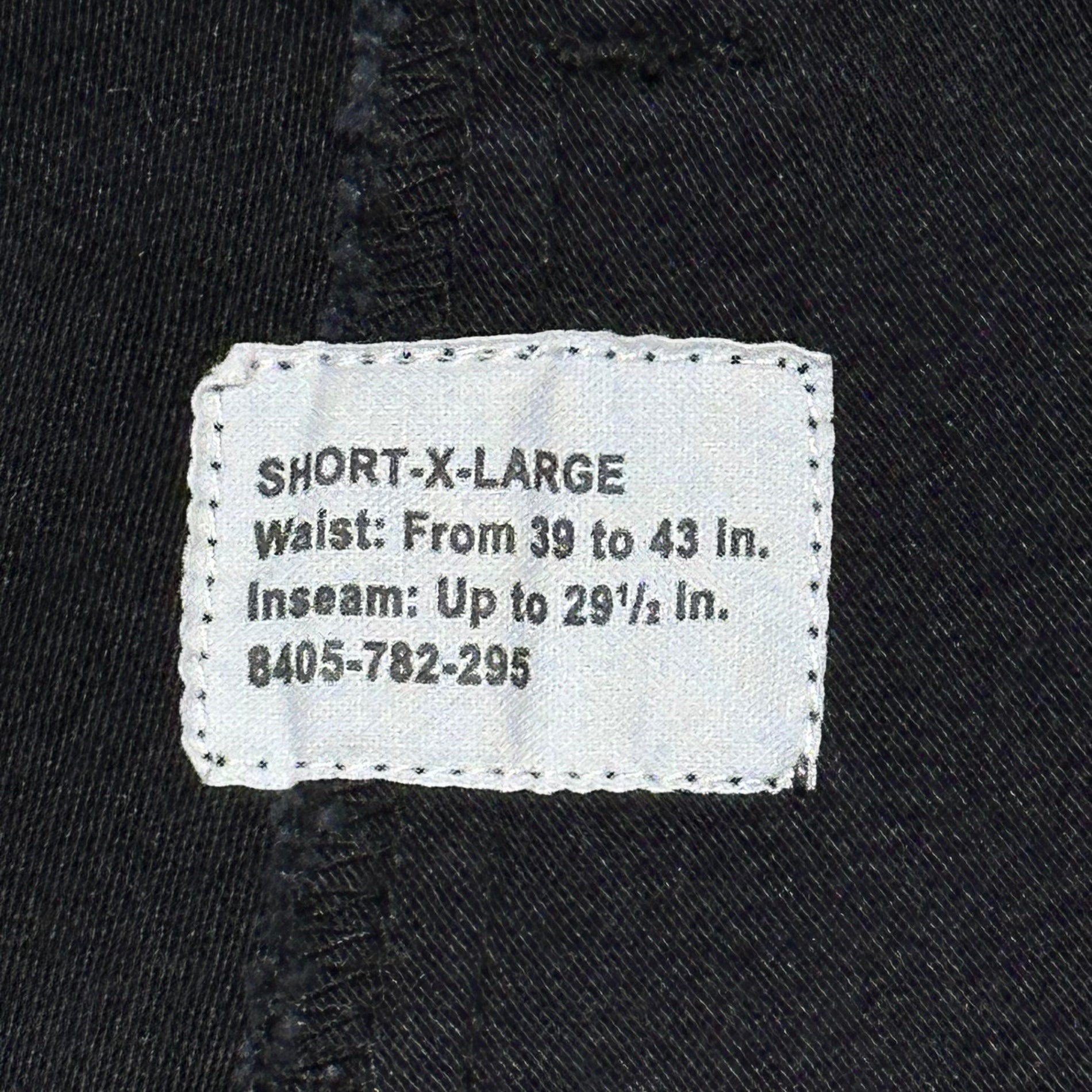 WAIPER(ワイパー) M-65 FIELD TROUSERS ミリタリー カーゴ パンツ 8405-782-295 SHORT-X-LARGE ブラック