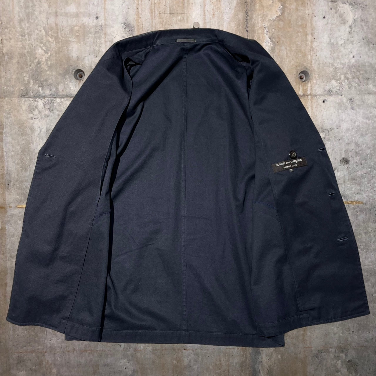 COMME des GARCONS HOMME PLUS(コムデギャルソンオムプリュス) 80'sコットンダブルジャケット PJ-111020 表記なし(XL程度) ネイビー AD表記なし